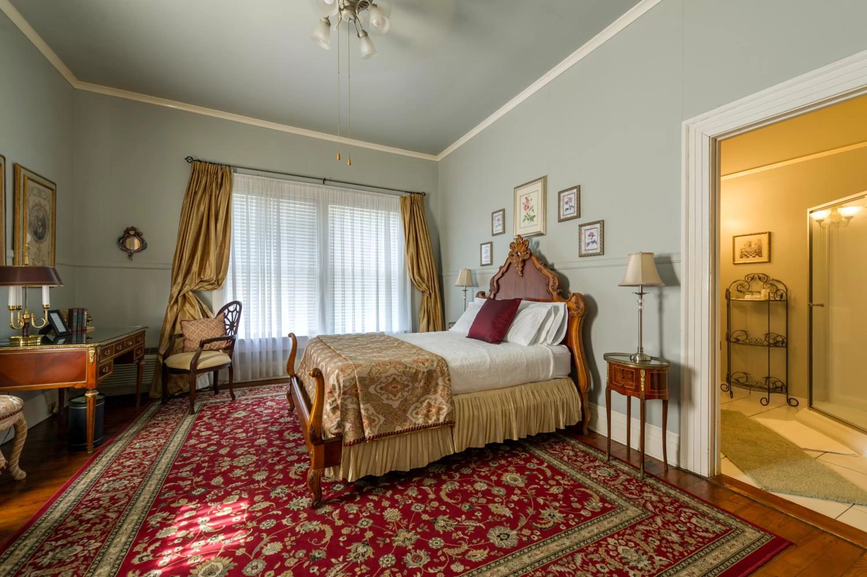 Queen Room in Historic Michabelle Inn