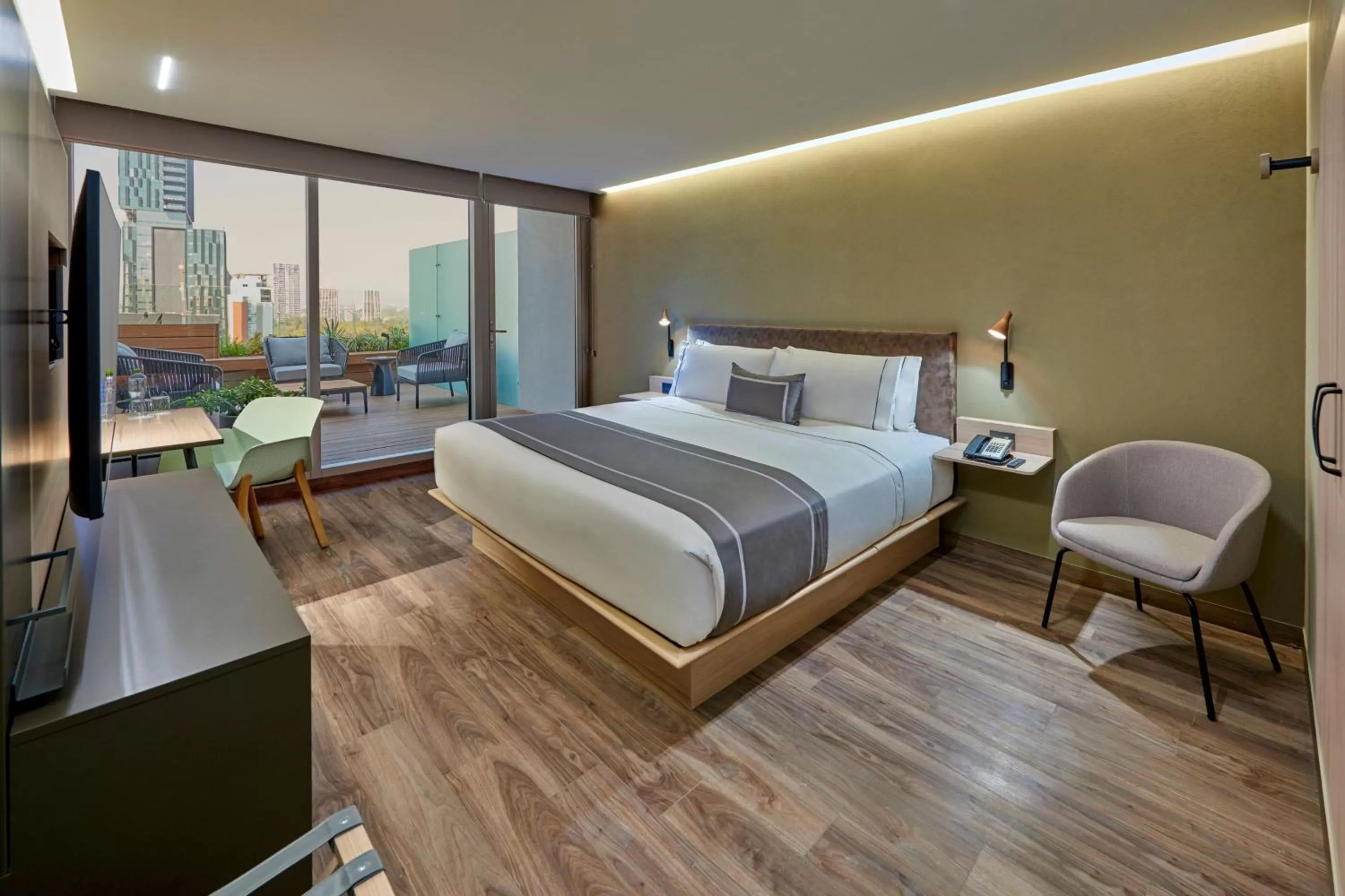 Bedroom, Bed in City Express Plus by Marriott Guadalajara Providencia