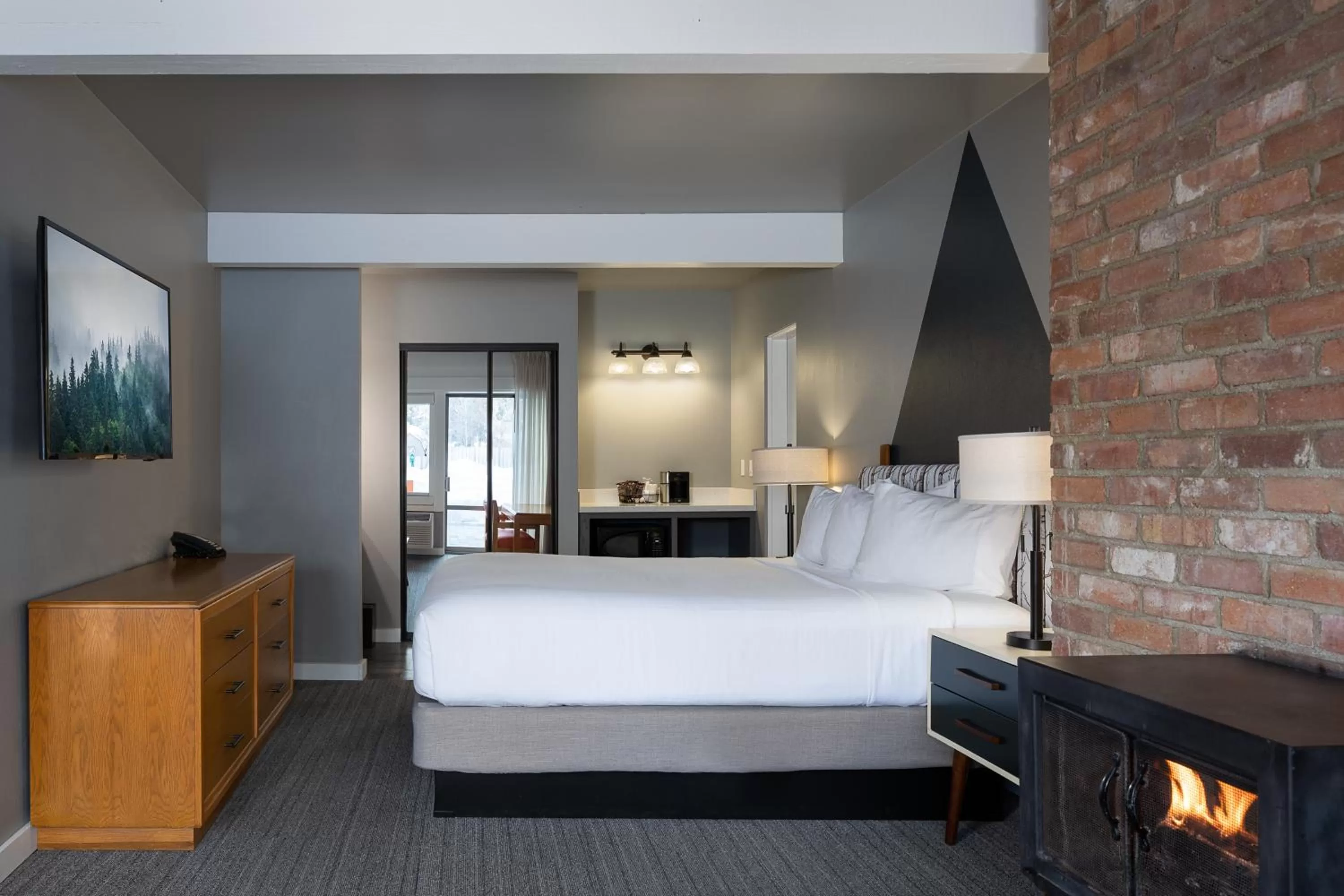 Bedroom, Bed in Tamarack Lodge Sun Valley