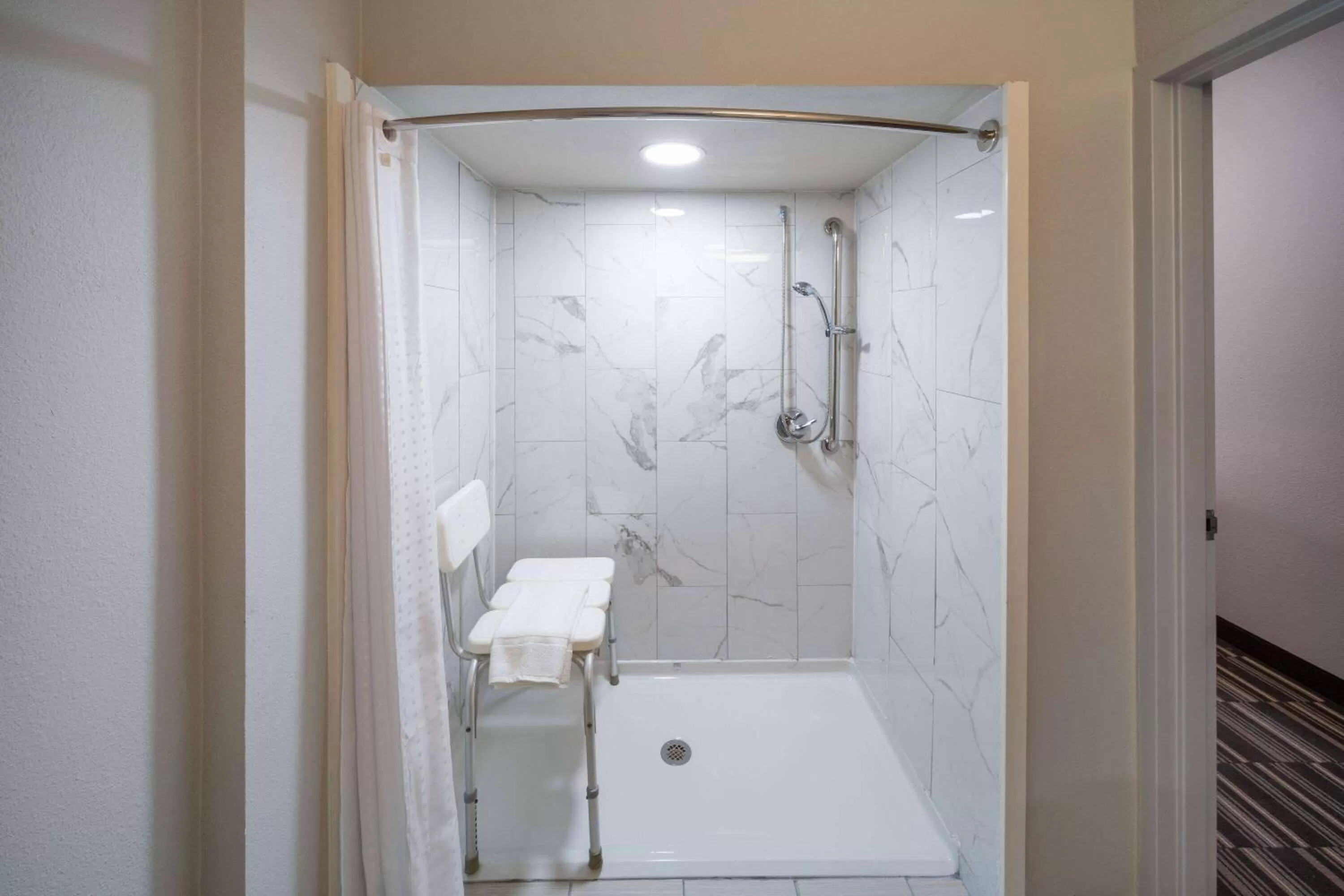 Shower in Microtel Inn & Suites by Wyndham Bossier City