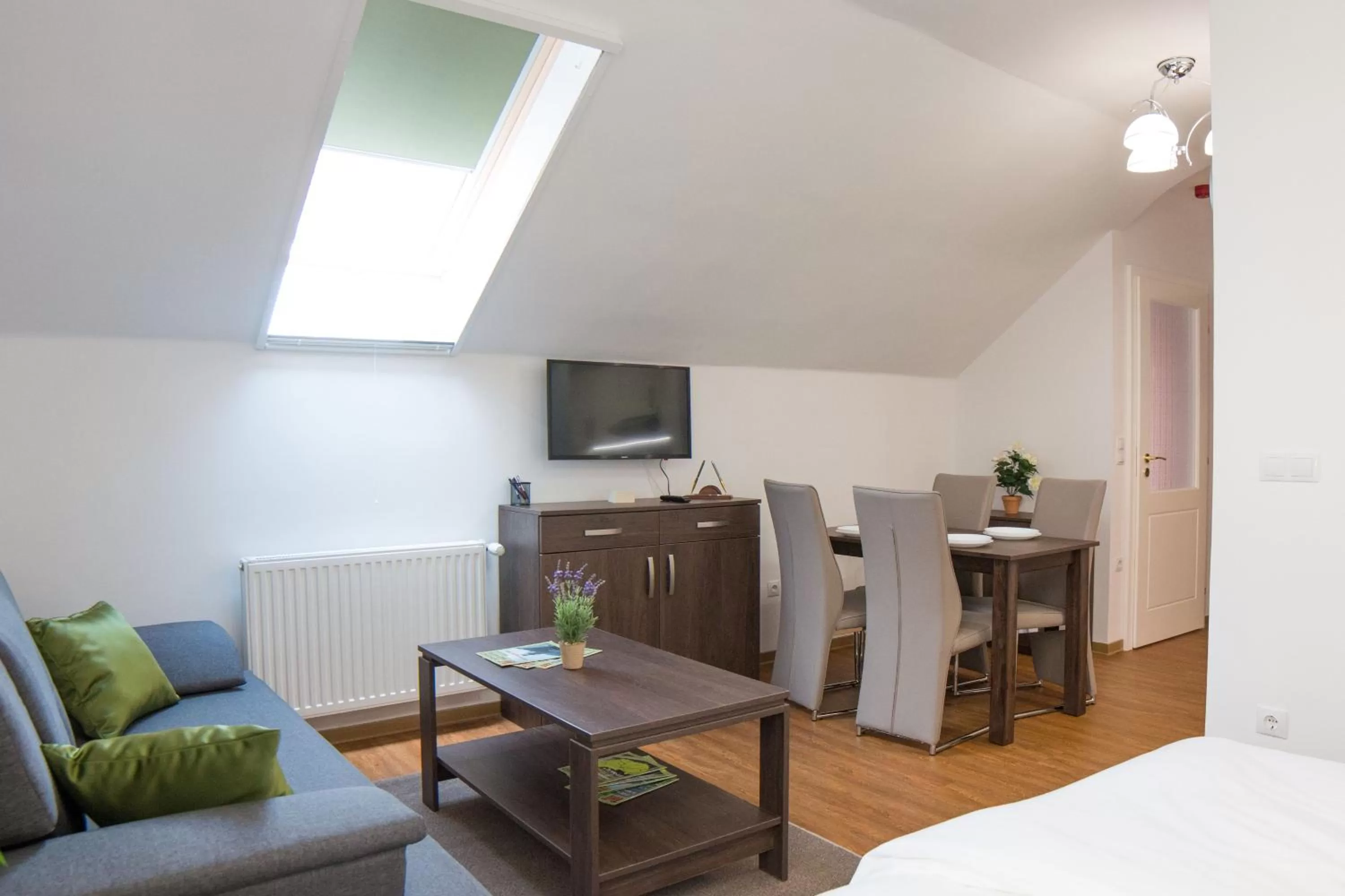 Dining area, TV/Entertainment Center in Mecset Apartman