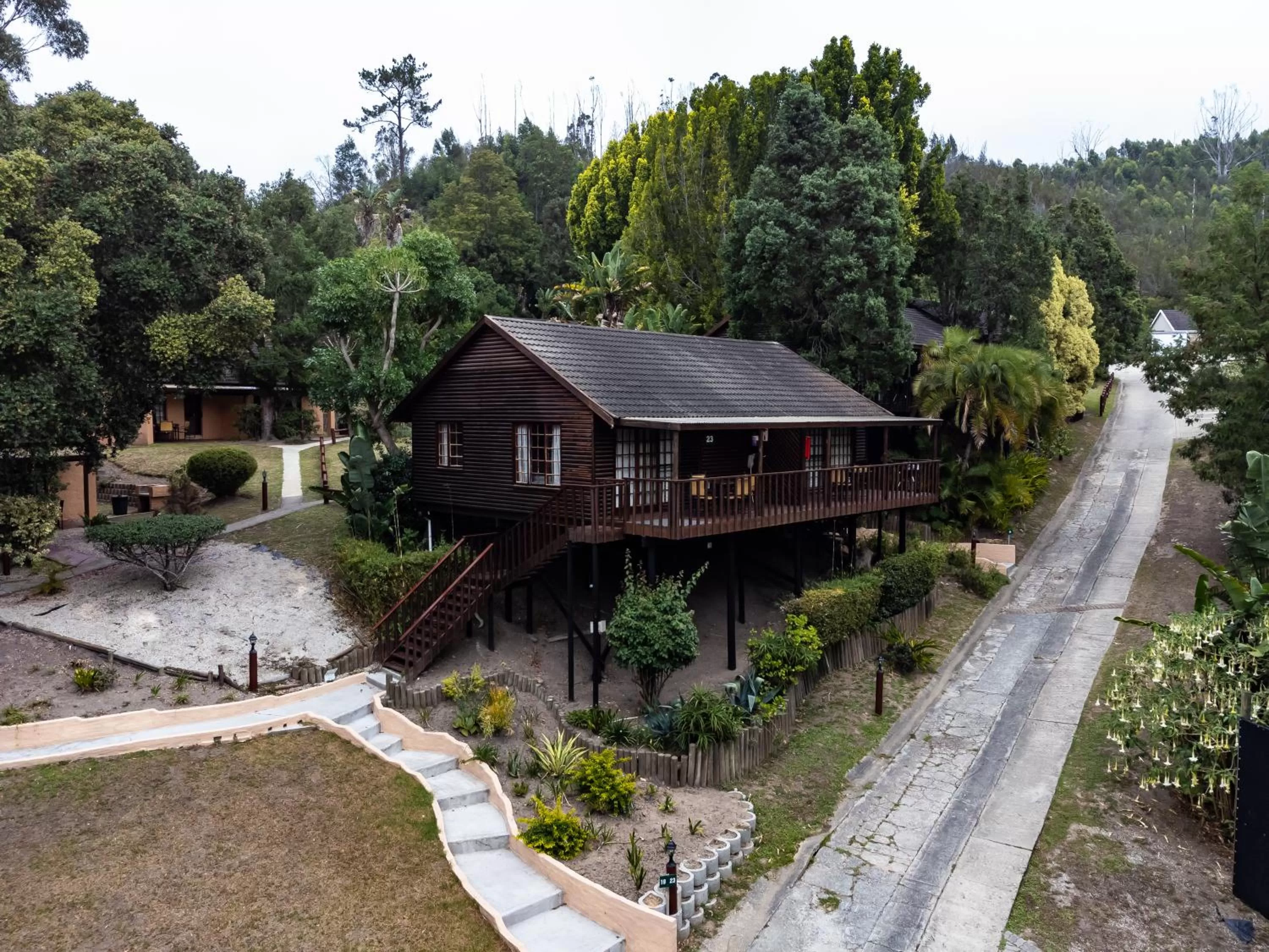 Bird's eye view in Gooderson Knysna Chalets