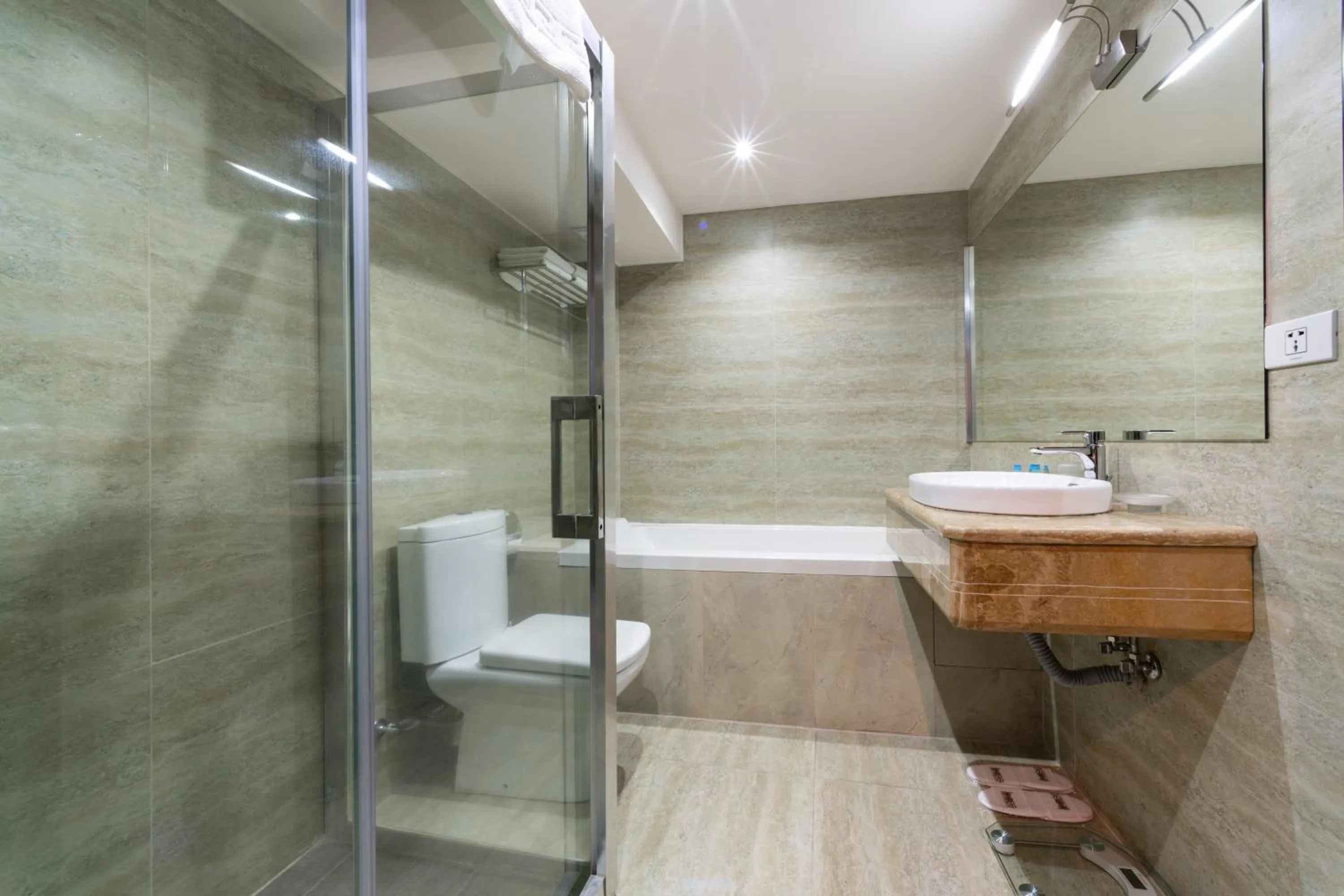 Toilet in Bass Boutique Hotel