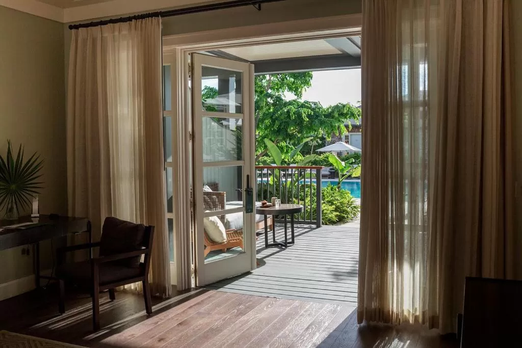 Living room in The Island House