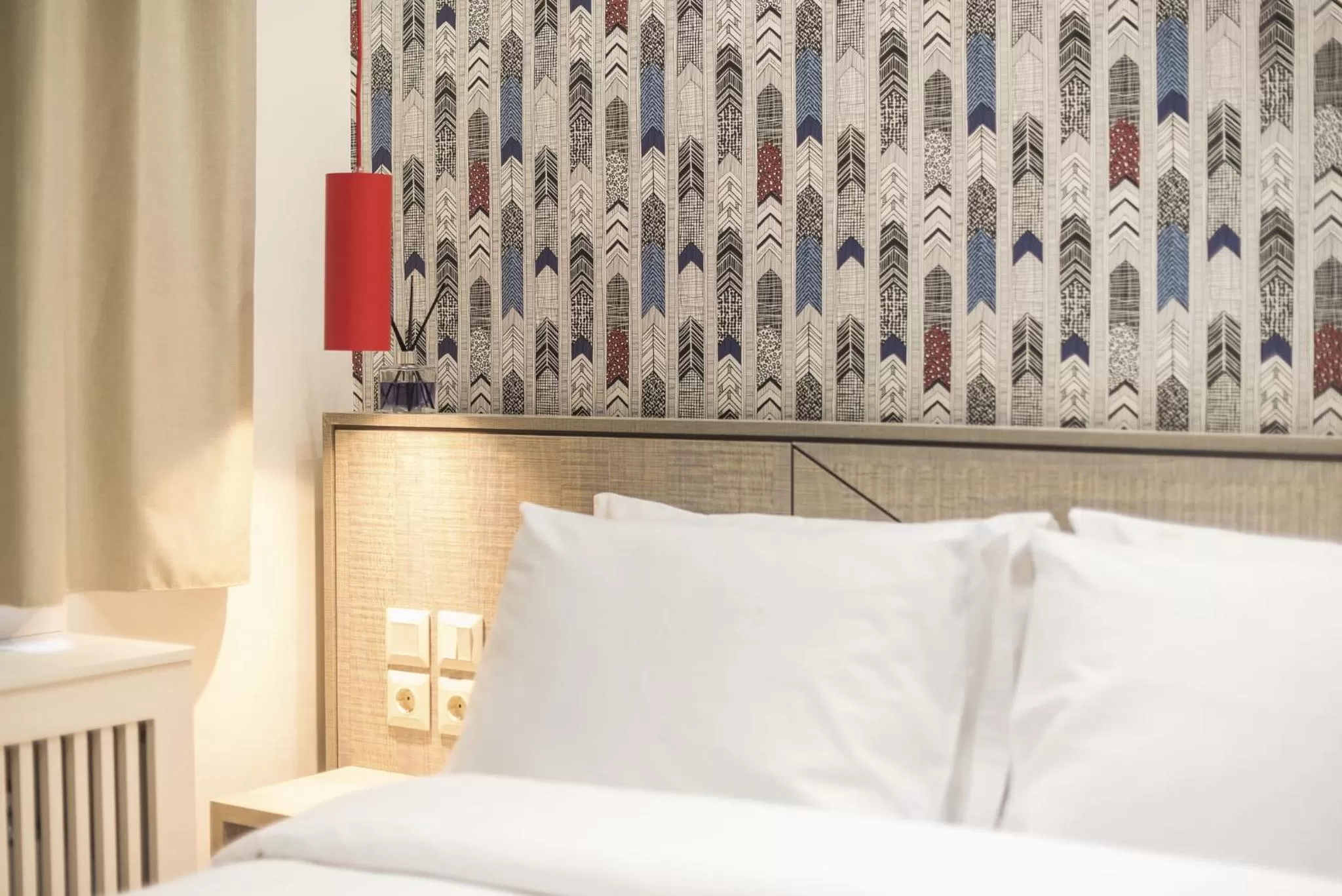 Bedroom, Bed in Athens Lights