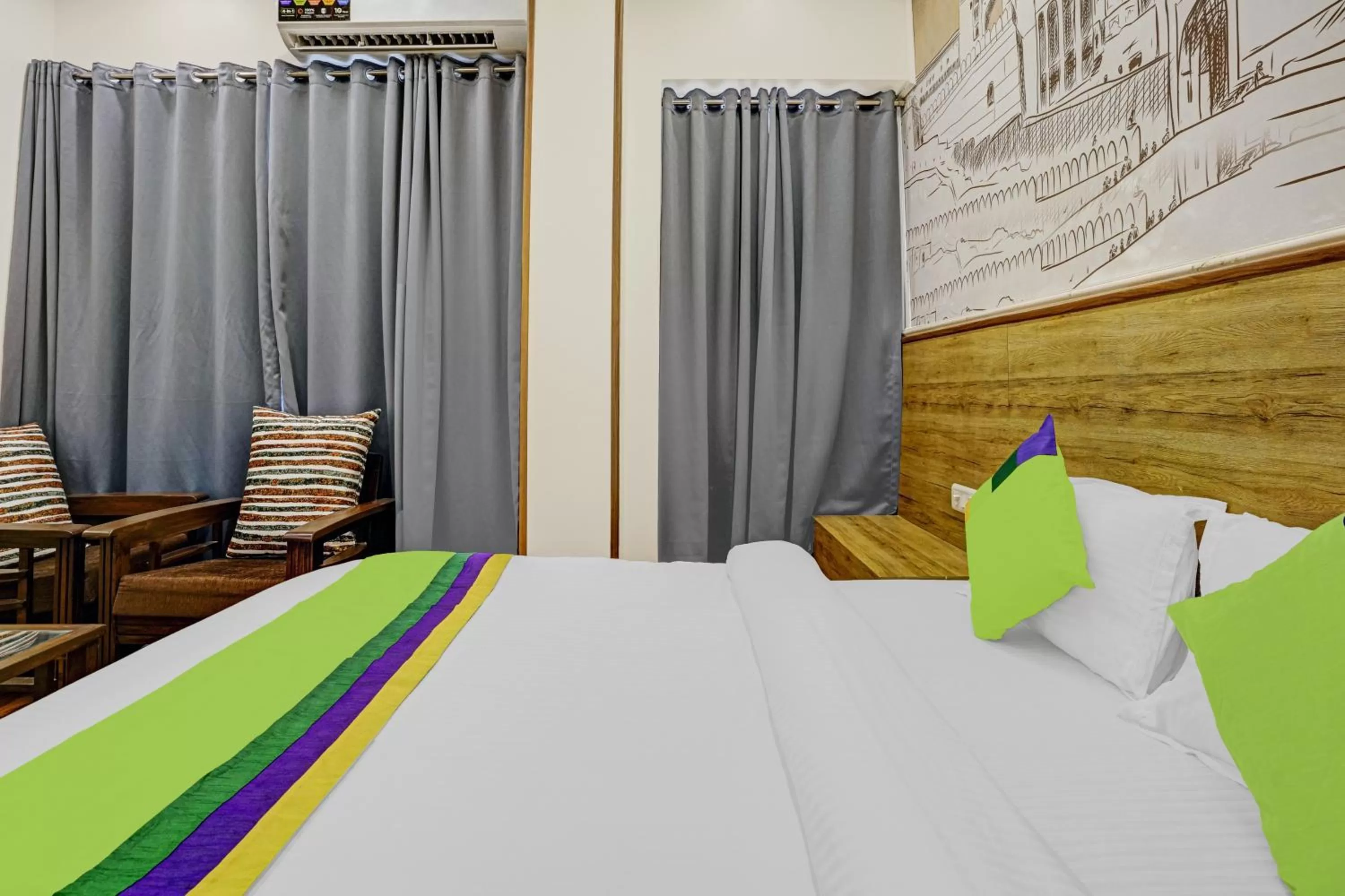 Bed in Treebo Trend Freedom Star, Vile Parle