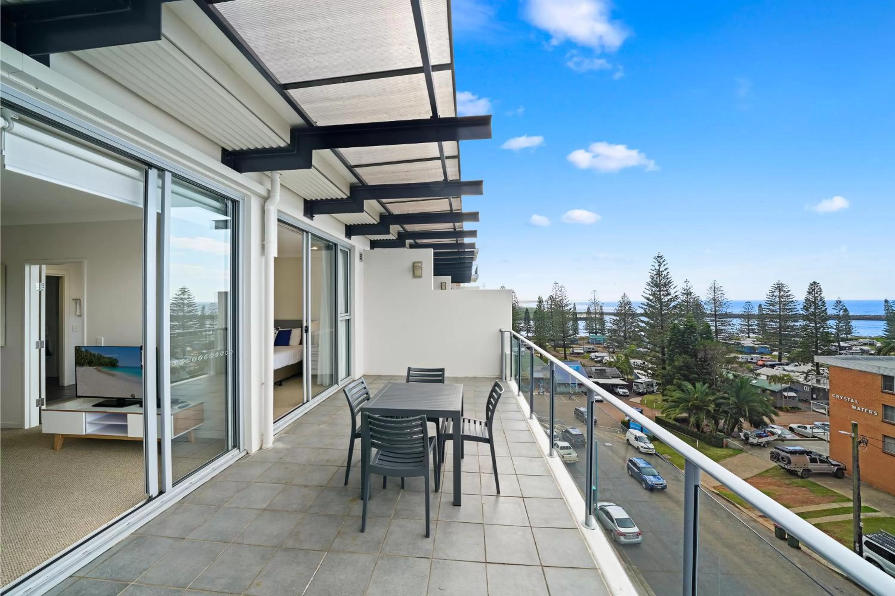 Patio in Macquarie Waters Boutique Apartment Hotel