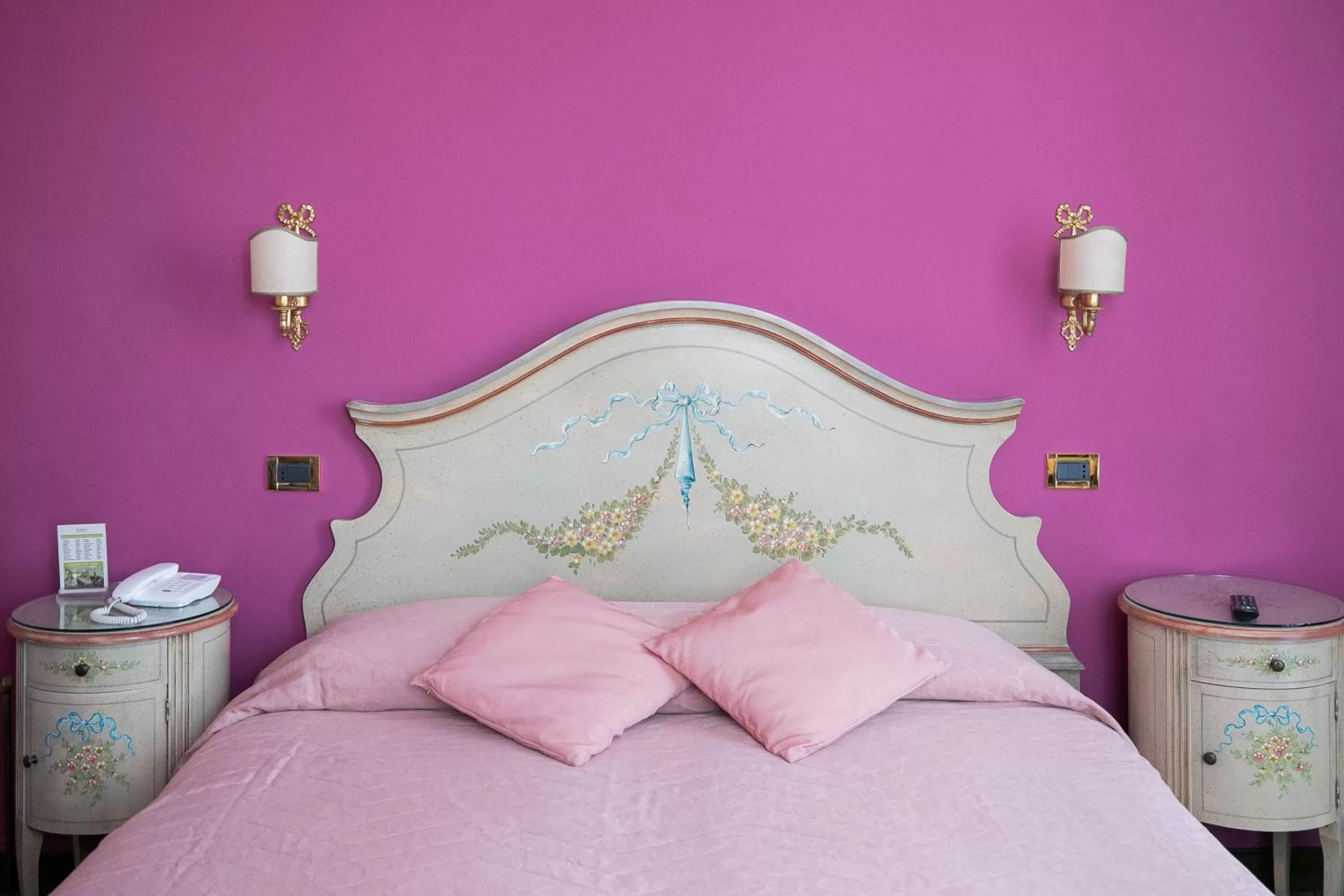 Decorative detail, Bed in Hotel Riviera Venezia Lido