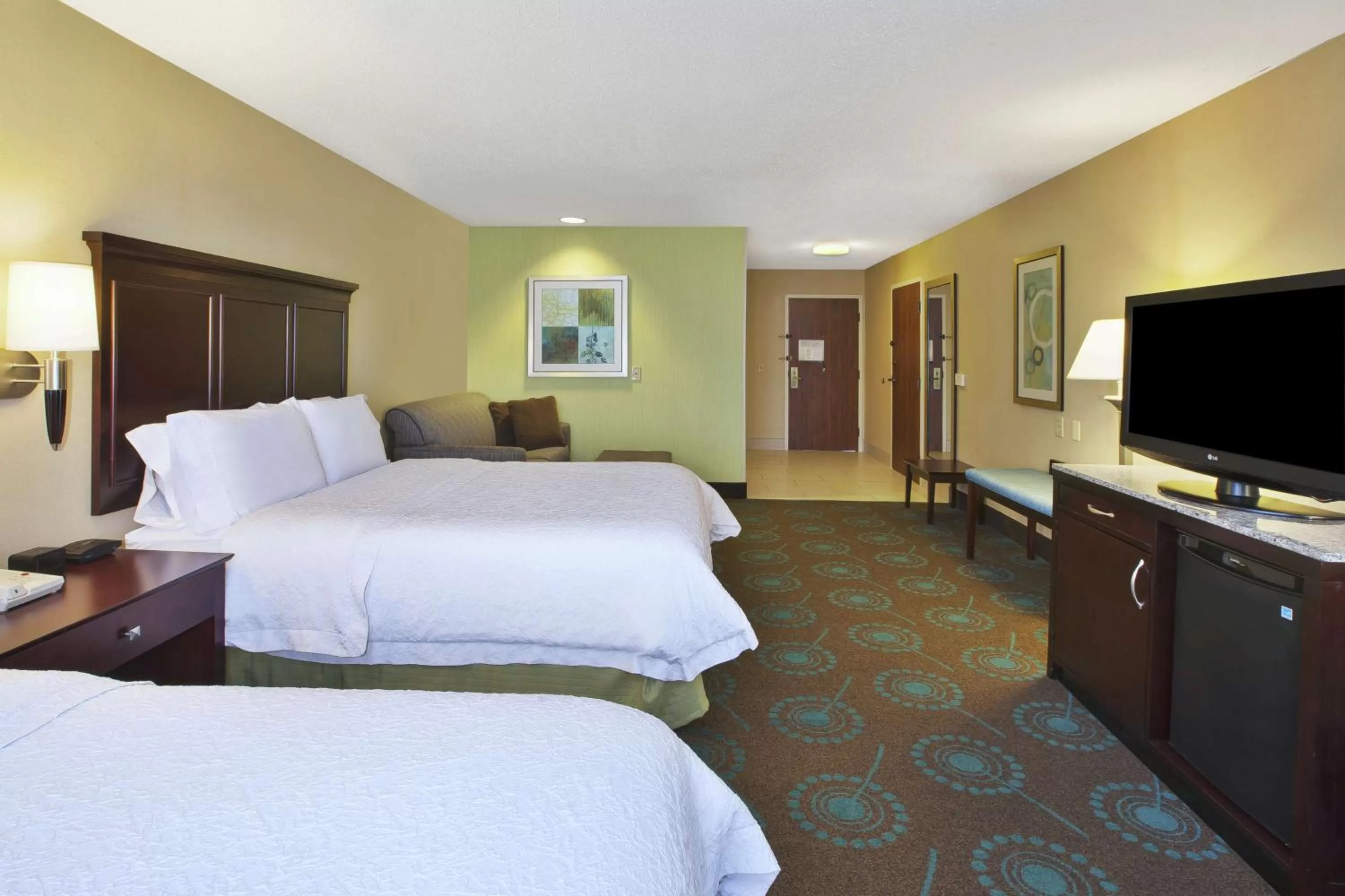 Bedroom, Bed in Hampton Inn & Suites South Bend