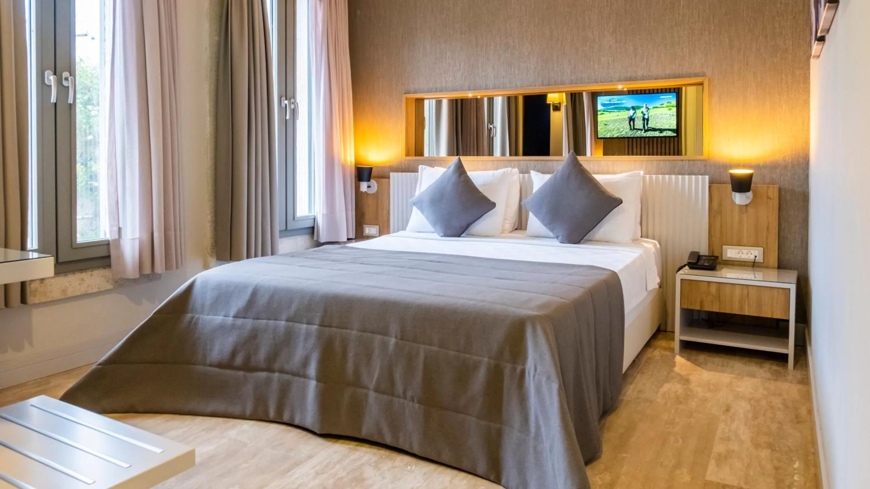 Bed in Ariel Hotel Alaçatı