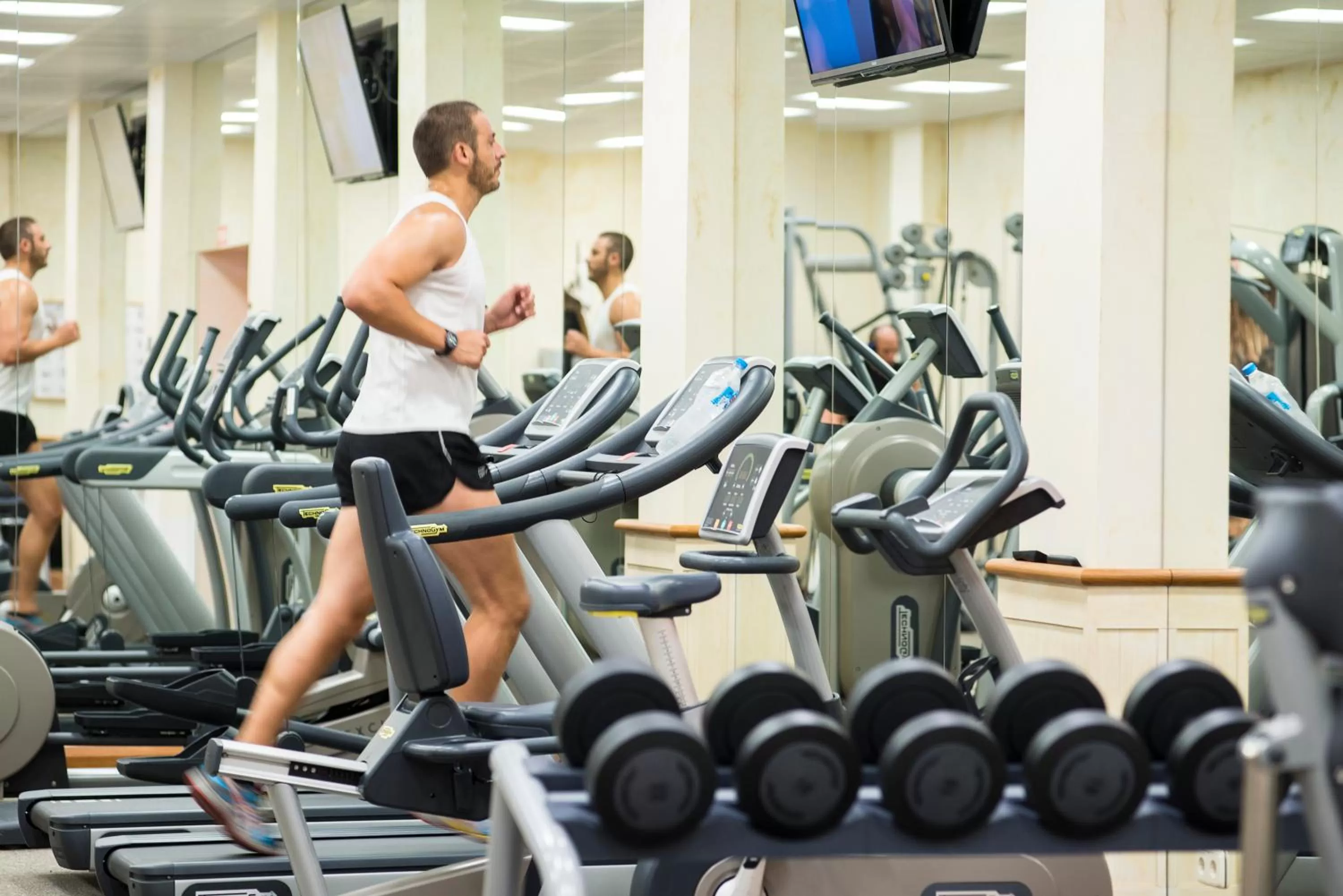 Fitness centre/facilities in Lindner Hotel Mallorca Portals Nous, part of JdV by Hyatt