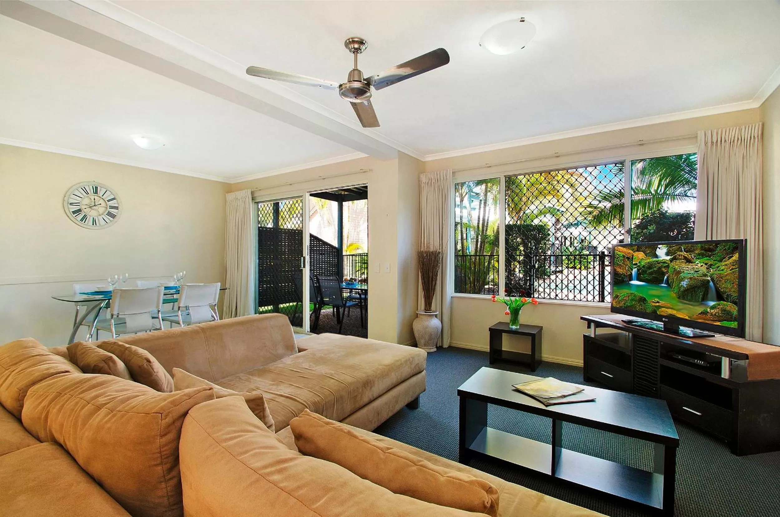 Living room in Ivory Palms Resort Noosa
