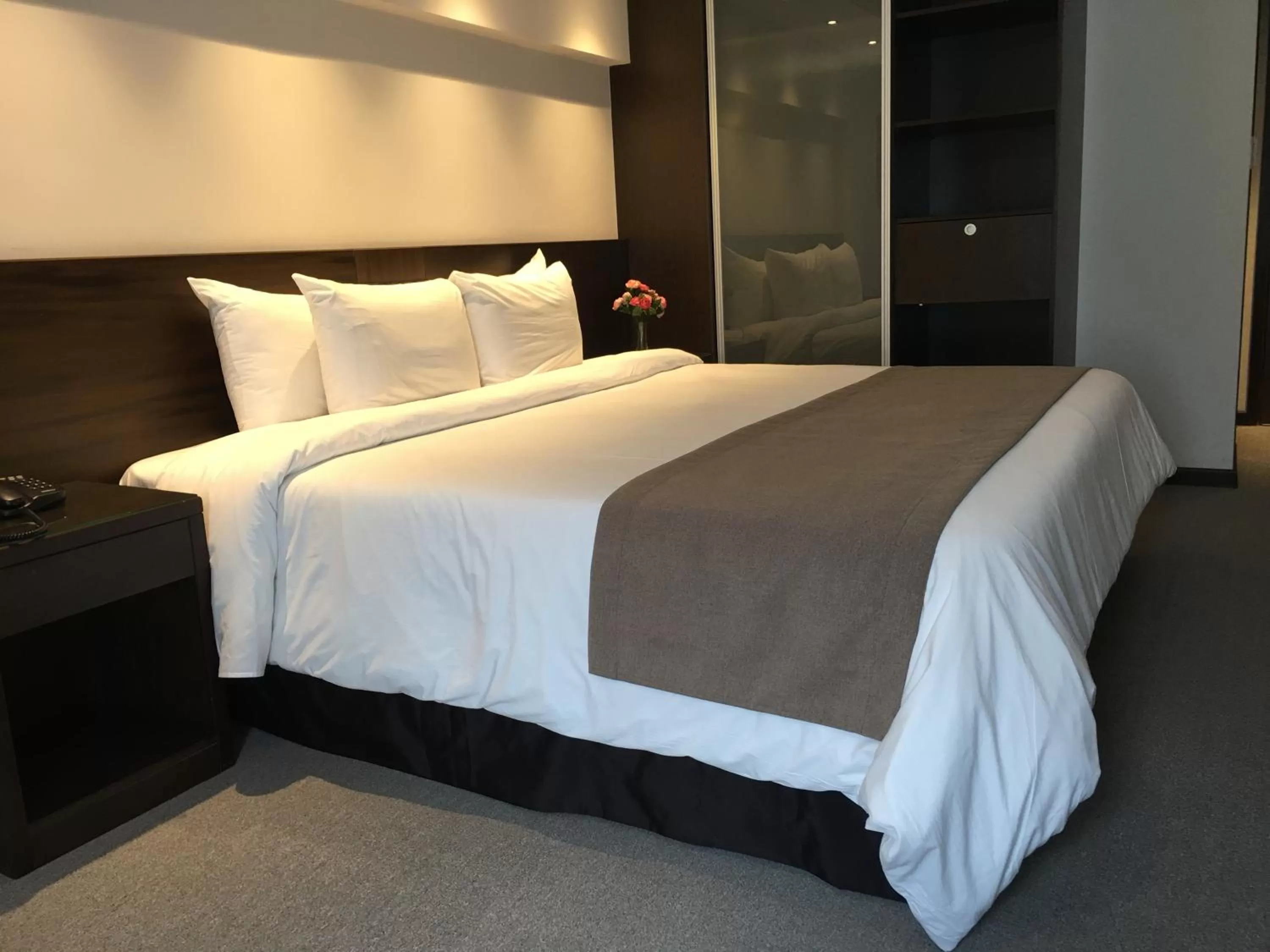 Photo of the whole room, Bed in Crystal Tower