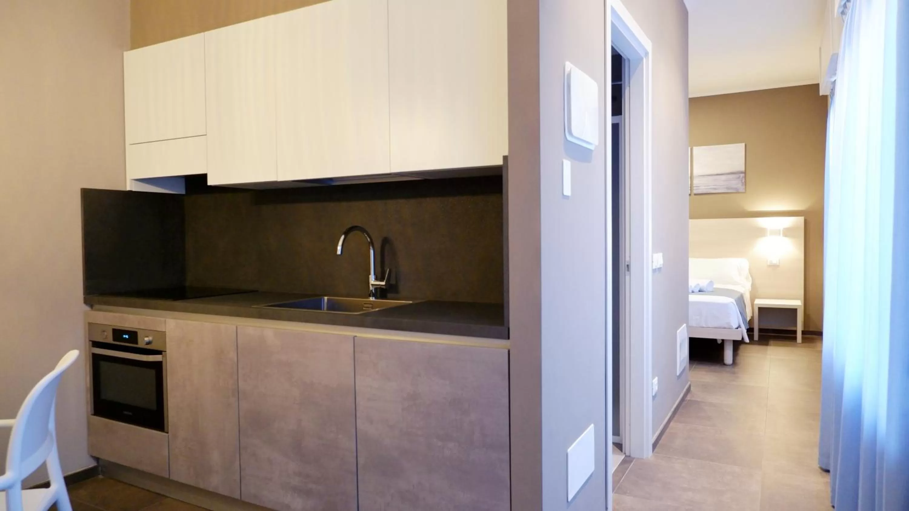 Kitchen/Kitchenette in Pianomare Riviera Apartments and Rooms