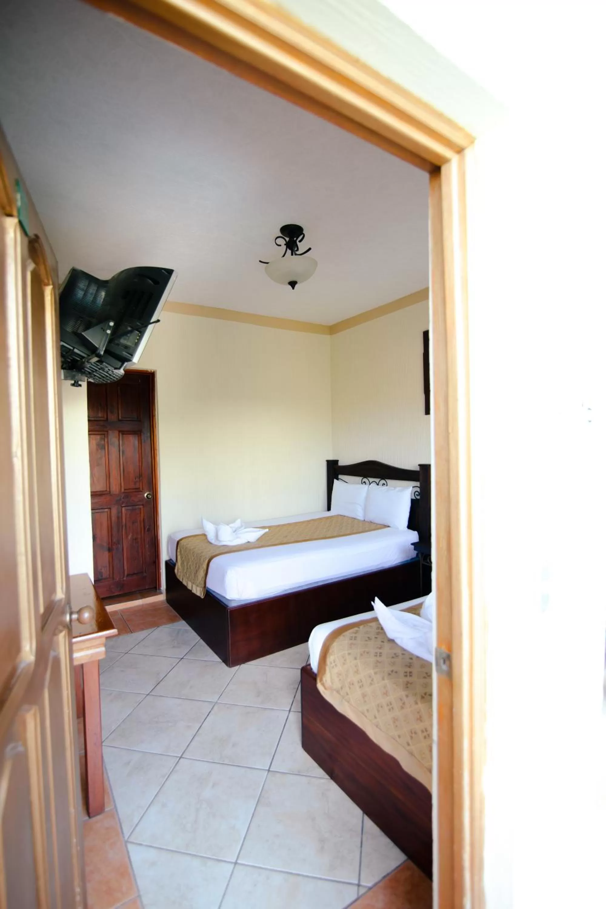 Bed in Hotel Quinta Maya