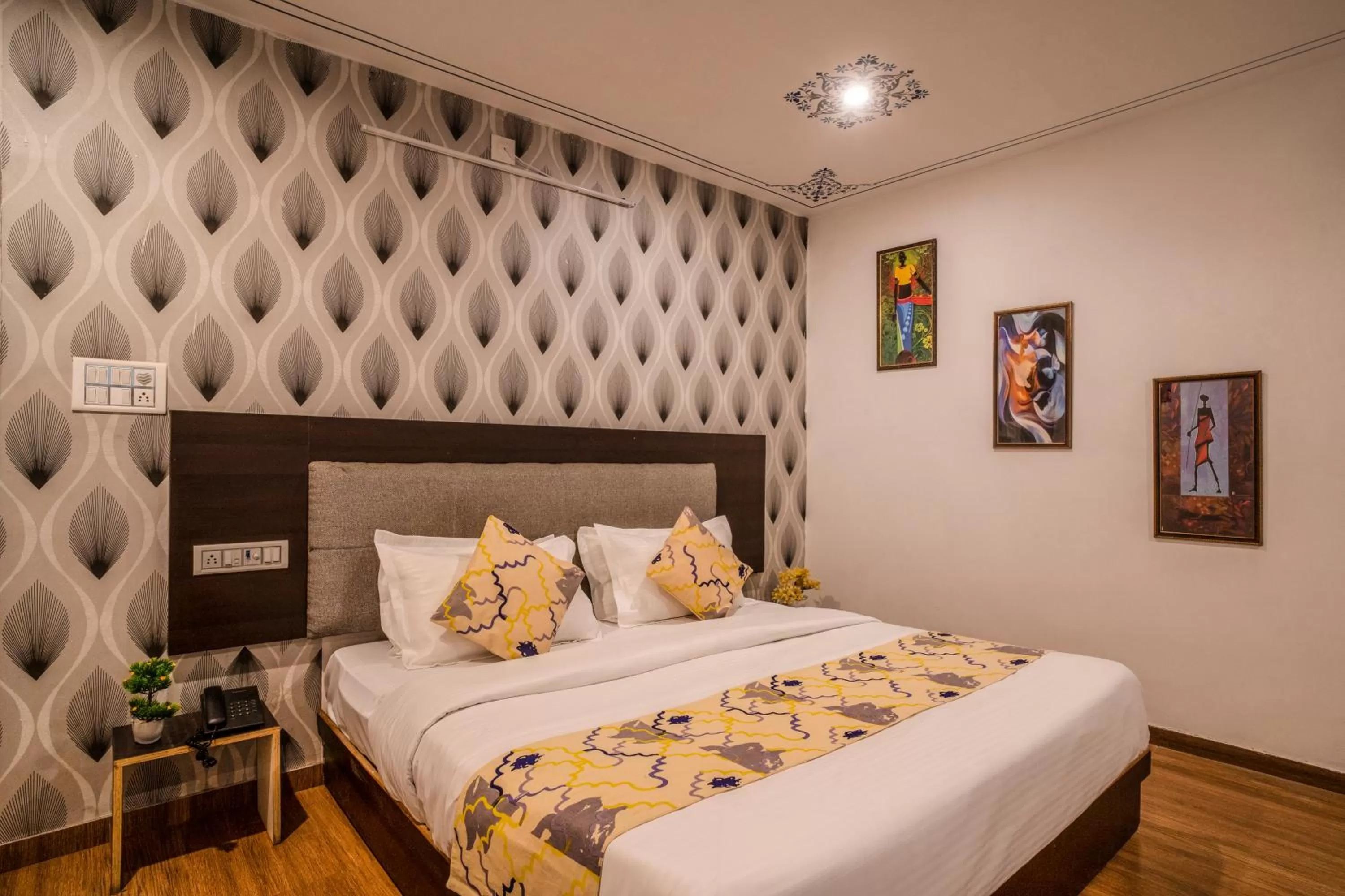 Photo of the whole room, Bed in Tripli Hotels Arunoday Palace