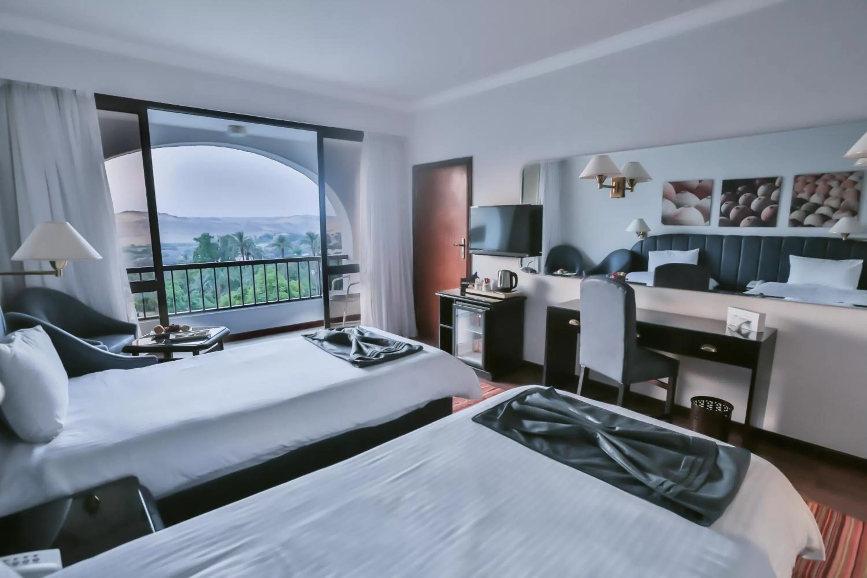 TV and multimedia, Bed in Basma Hotel Aswan