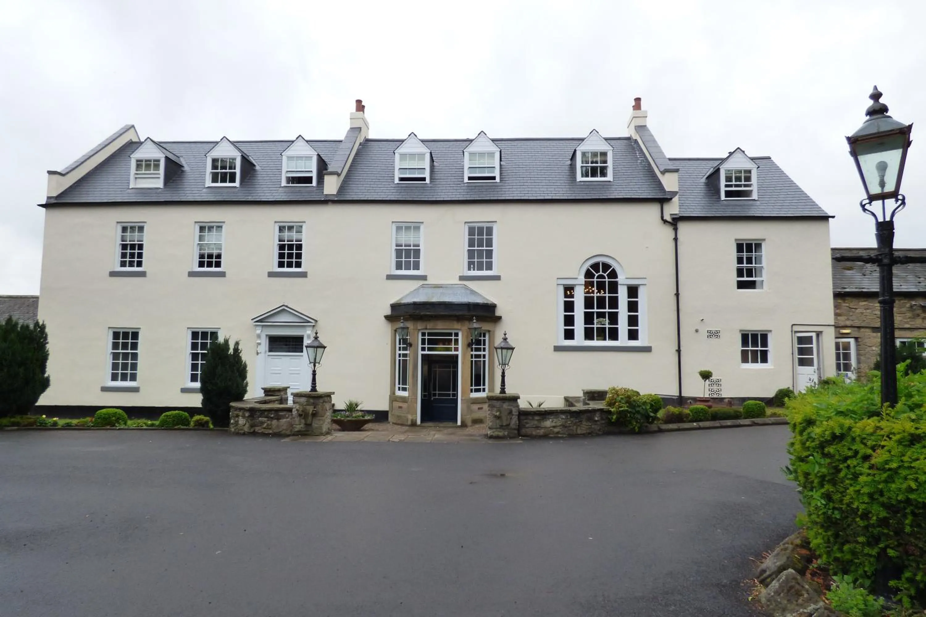 Facade/entrance in Hallgarth Manor House