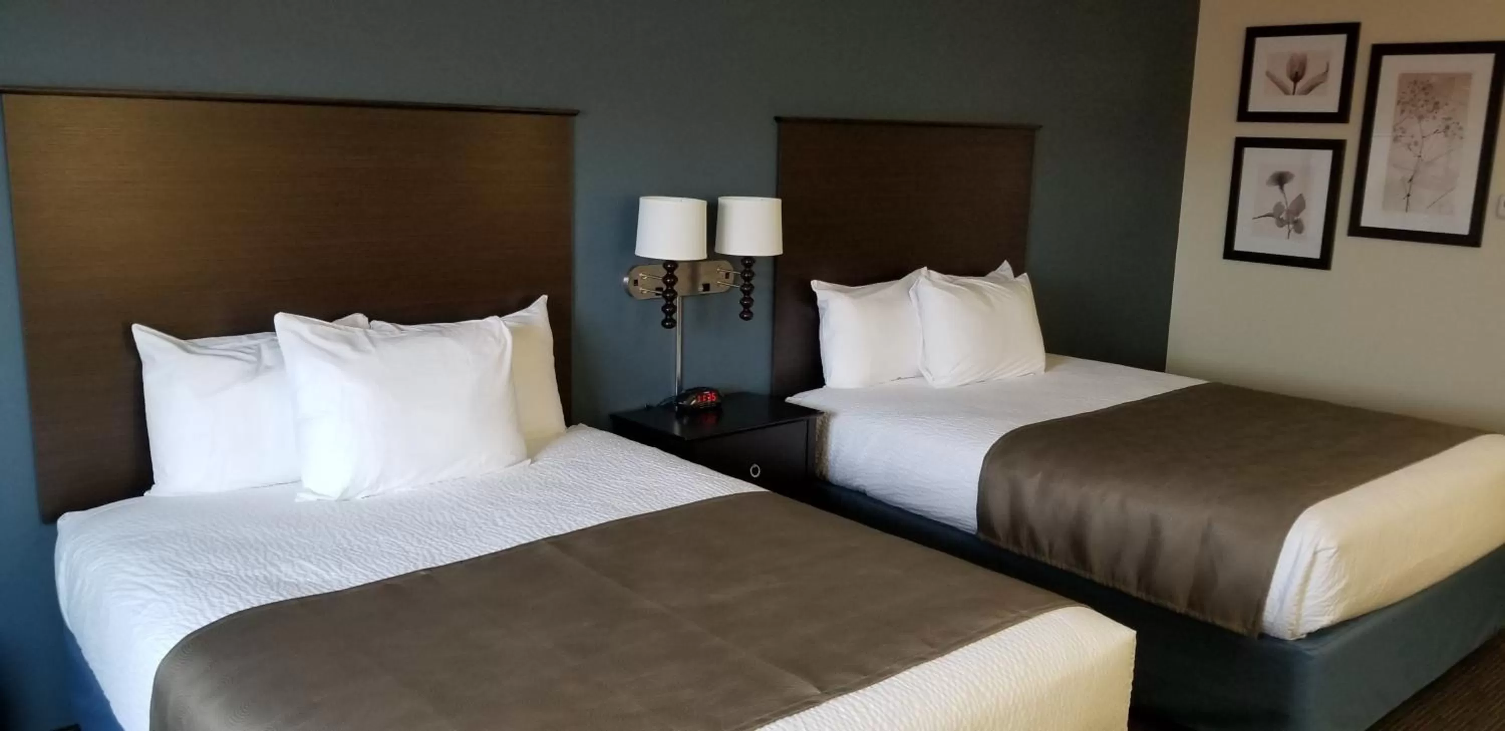 Bed in AmericInn by Wyndham Sioux Falls North