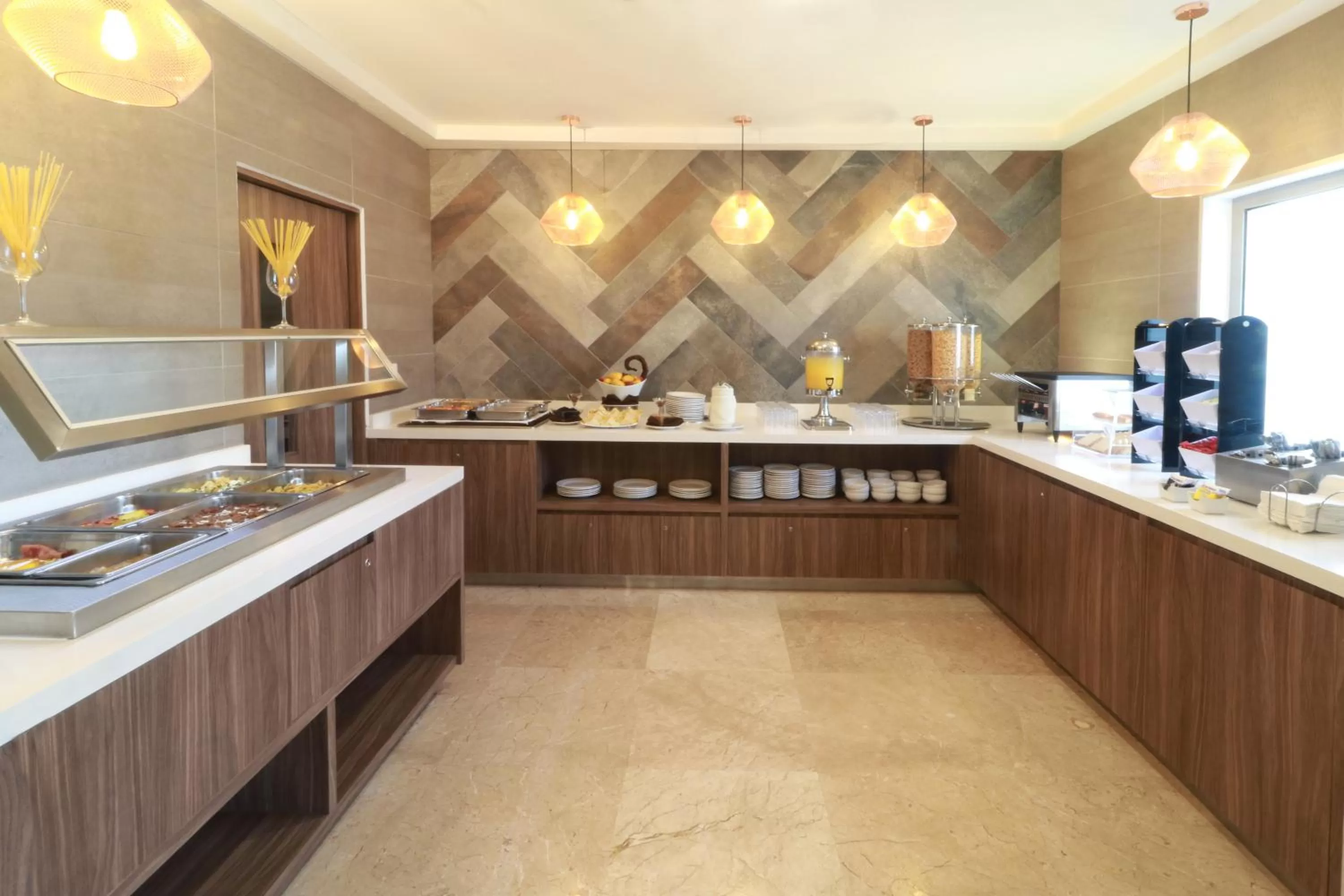 Buffet breakfast in Wyndham Garden Monterrey Valle Real