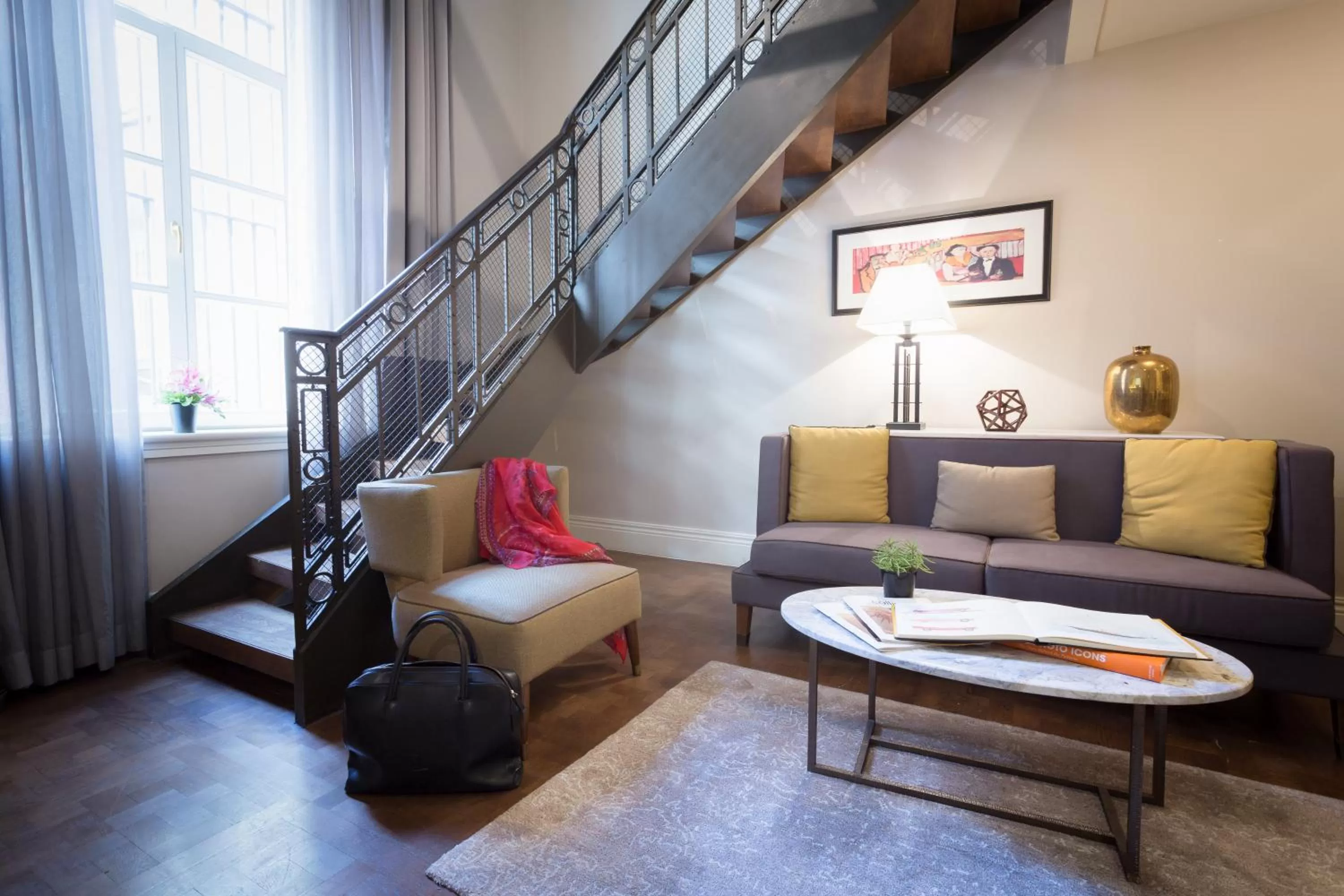 Living room in The Bank Hotel Istanbul, a Member of Design Hotels