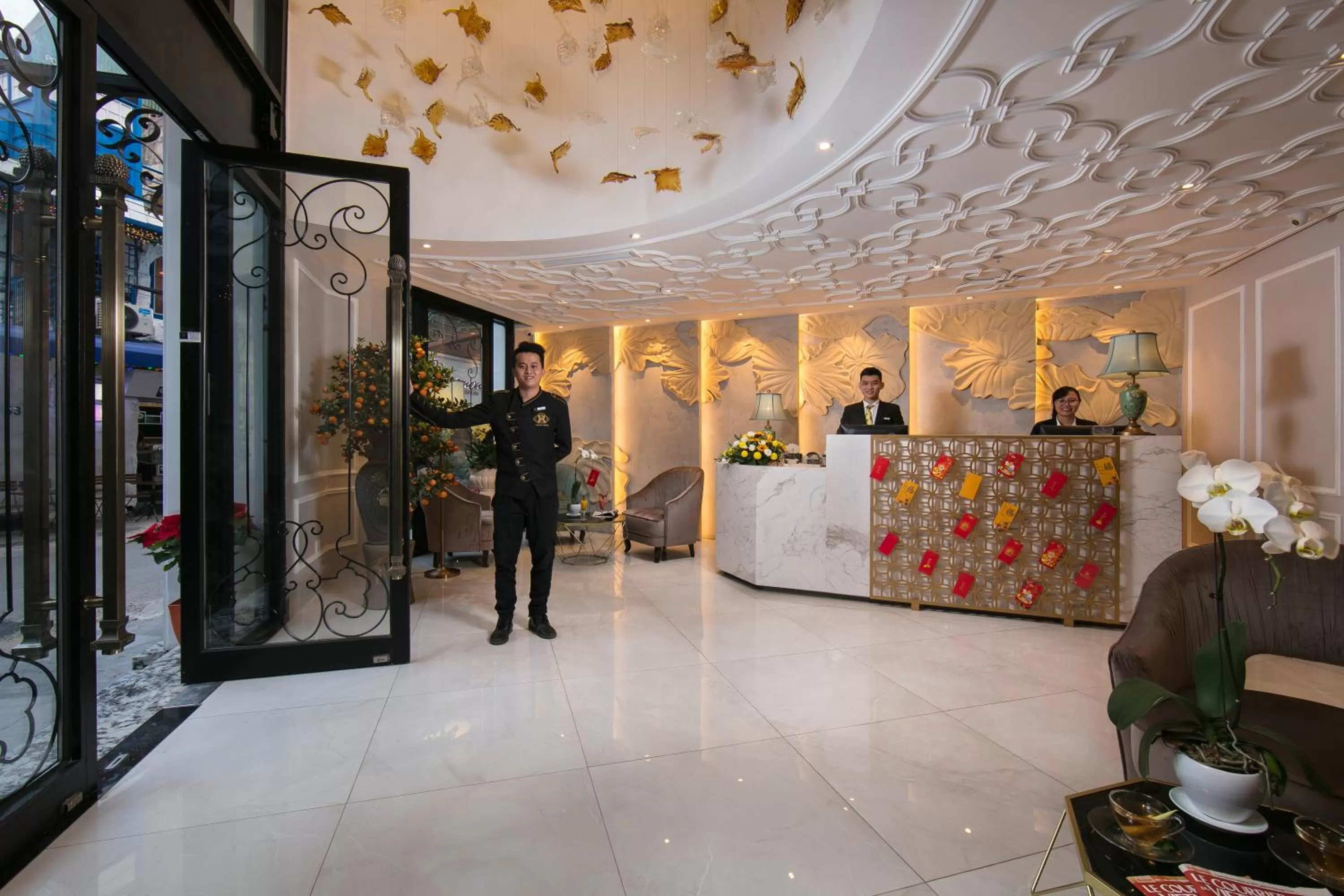 Lobby or reception in Hanoi Allure Hotel