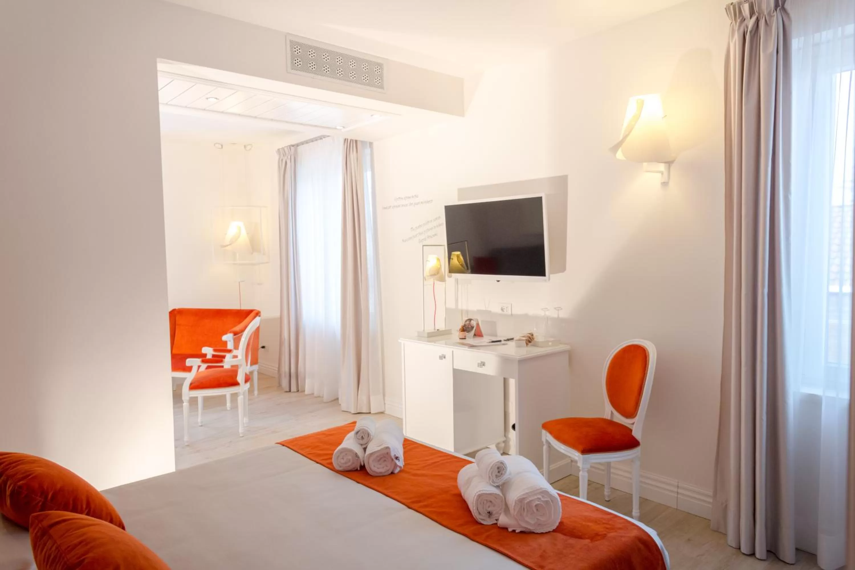 Photo of the whole room, Bed in VILLA LIBERTY Boutique Hotel - Borgo Capitano Collection