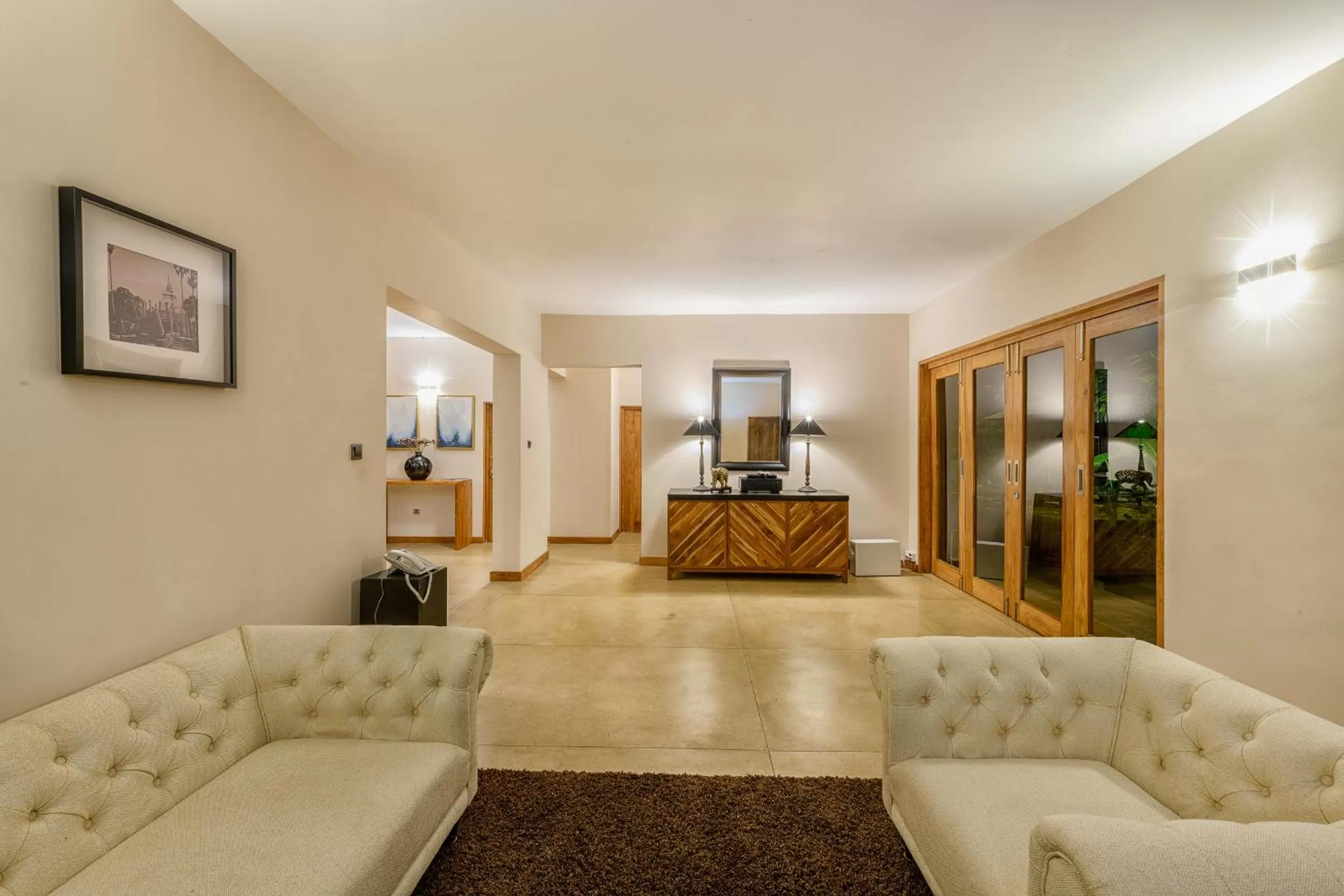 Seating area in Aryana Boutique Hotel