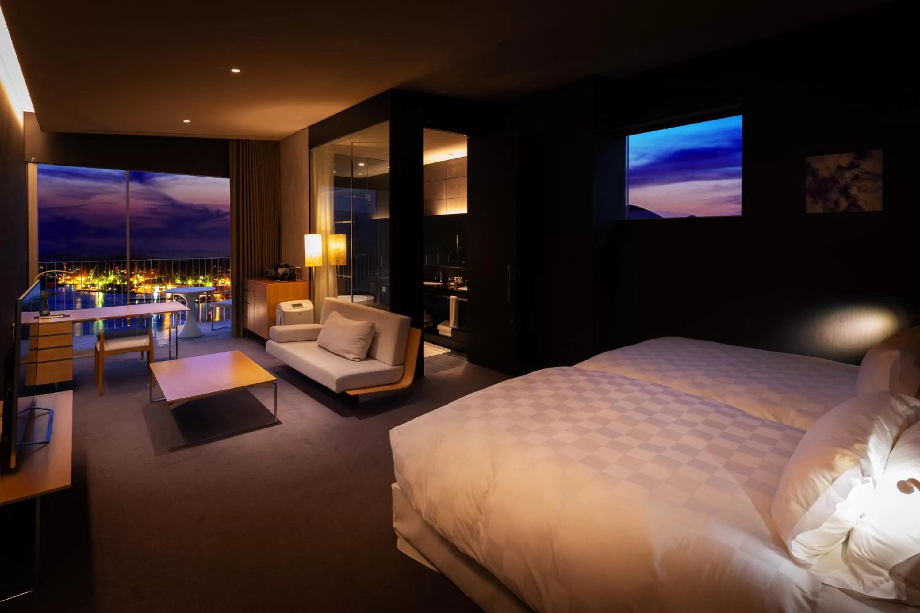 Living room, Bed in Garden Terrace Nagasaki Hotels & Resorts