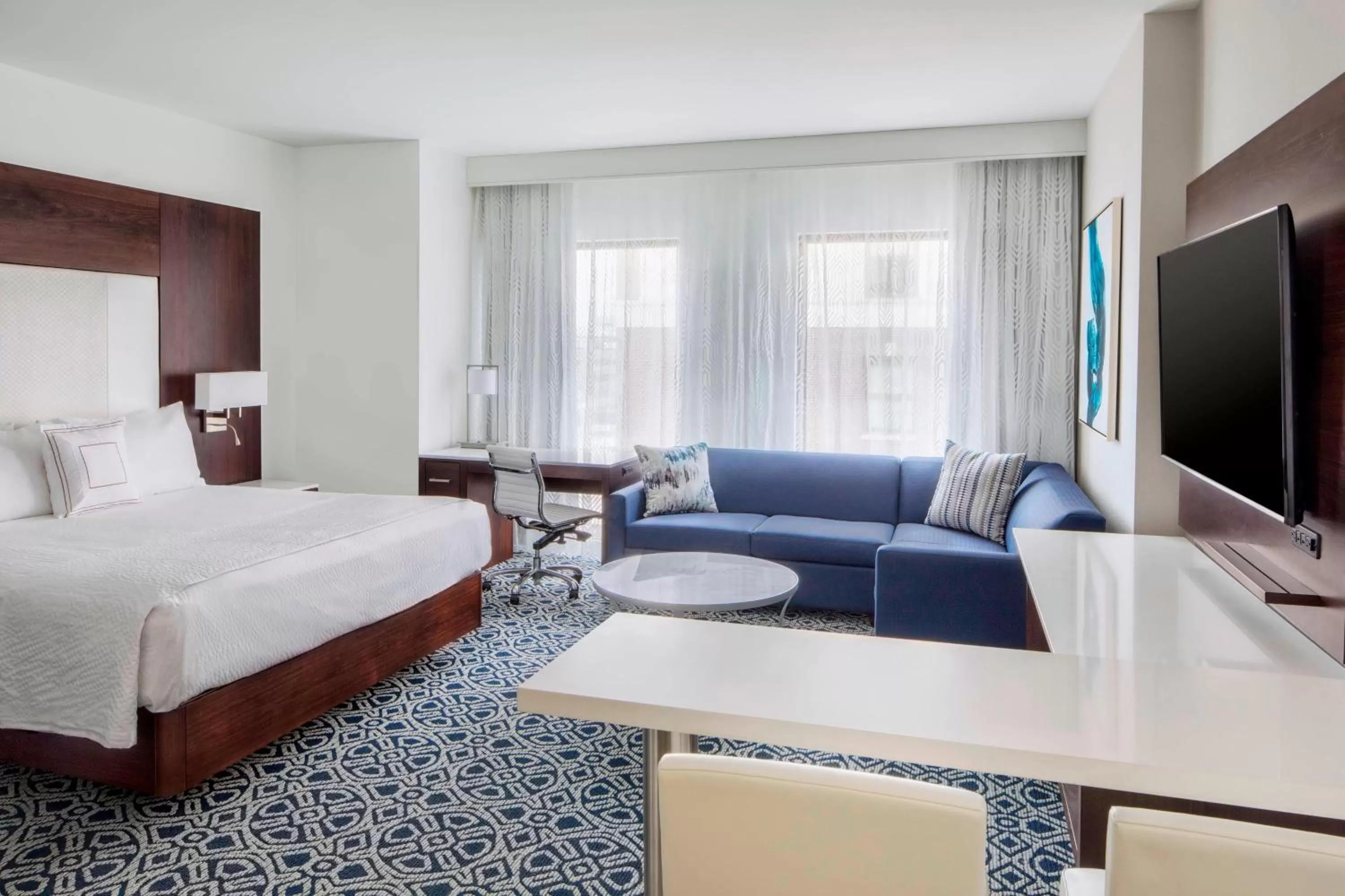 Bedroom, Bed in Residence Inn by Marriott Stamford Downtown