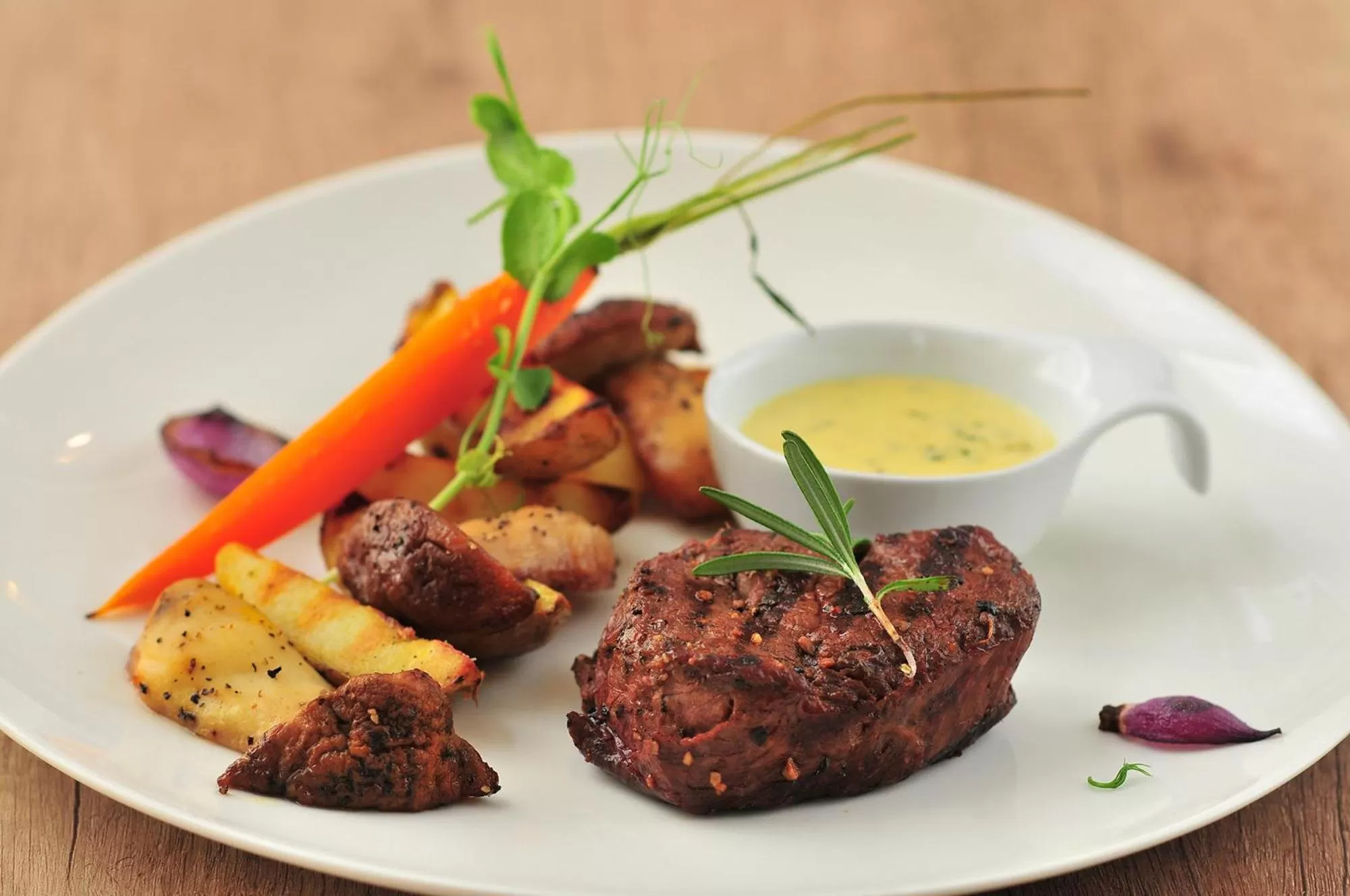 Food close-up in Park Hotel Diament Wroclaw