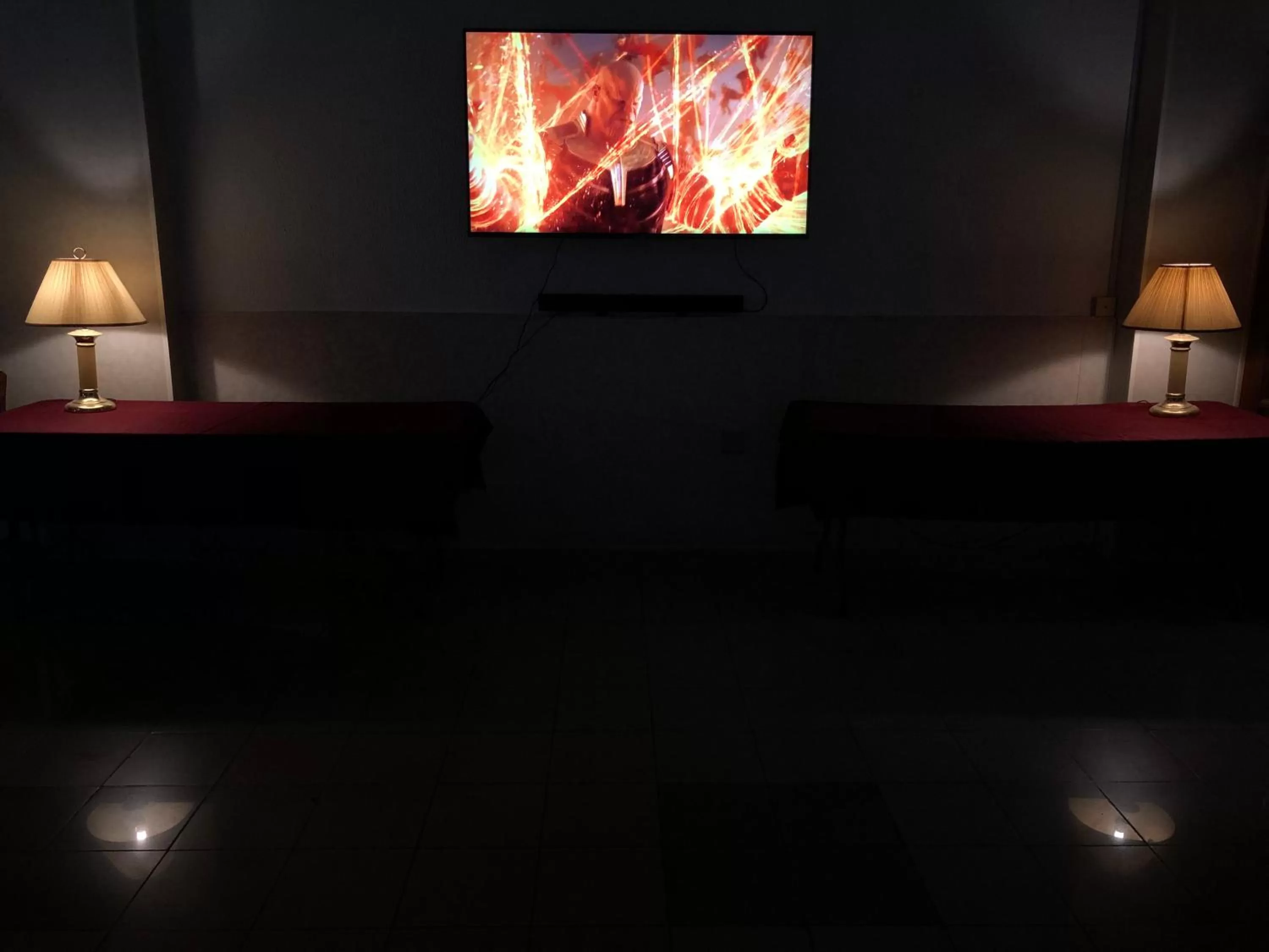 TV/Entertainment Center in Maple Leaf Korean Hotel