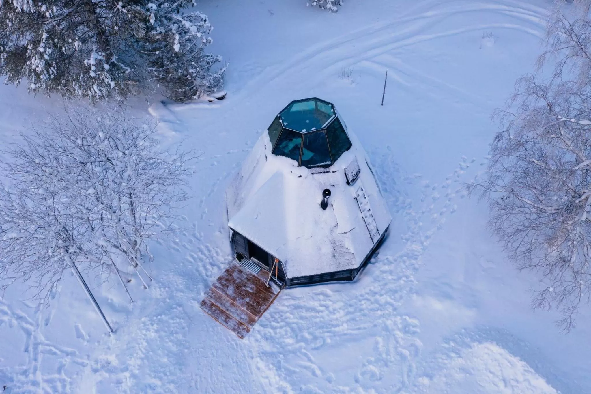 Bird's eye view in Apukka Resort