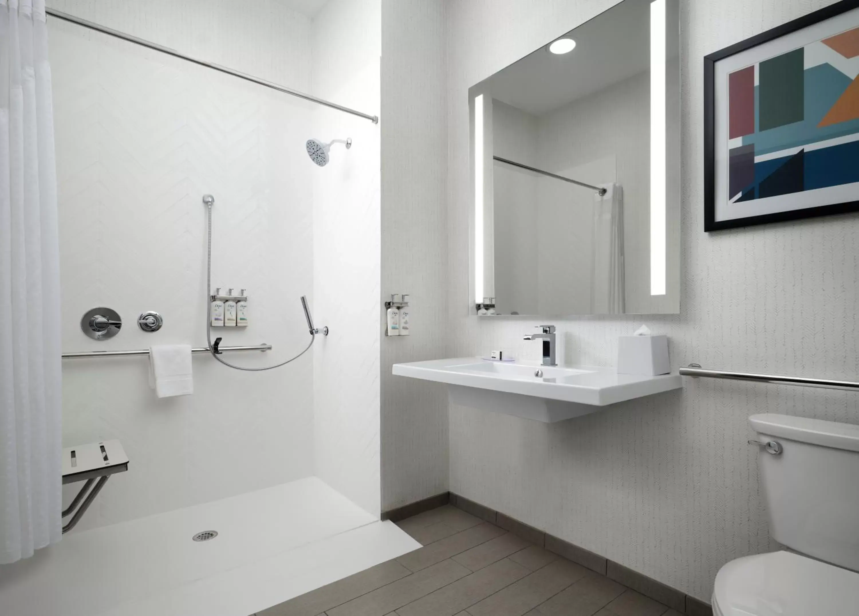 King Suite with Mobility Accessible Roll-In Shower in Holiday Inn - Cincinnati - Liberty Way by IHG King Suite with Mobility Accessible Roll-In Shower in Holiday Inn - Cincinnati - Liberty Way by IHG