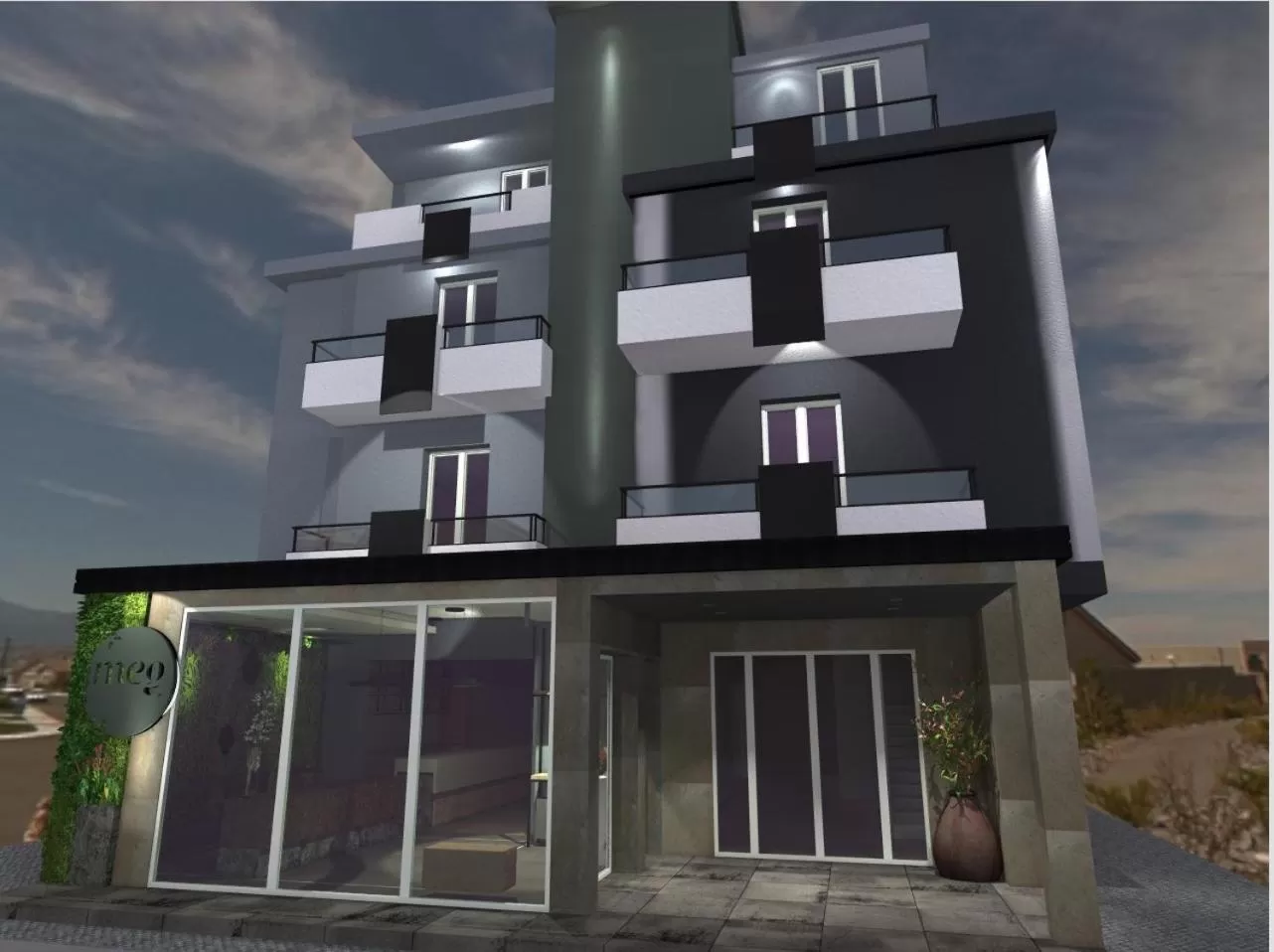 Property building in Meg Lifestyle Hotel & Apartaments