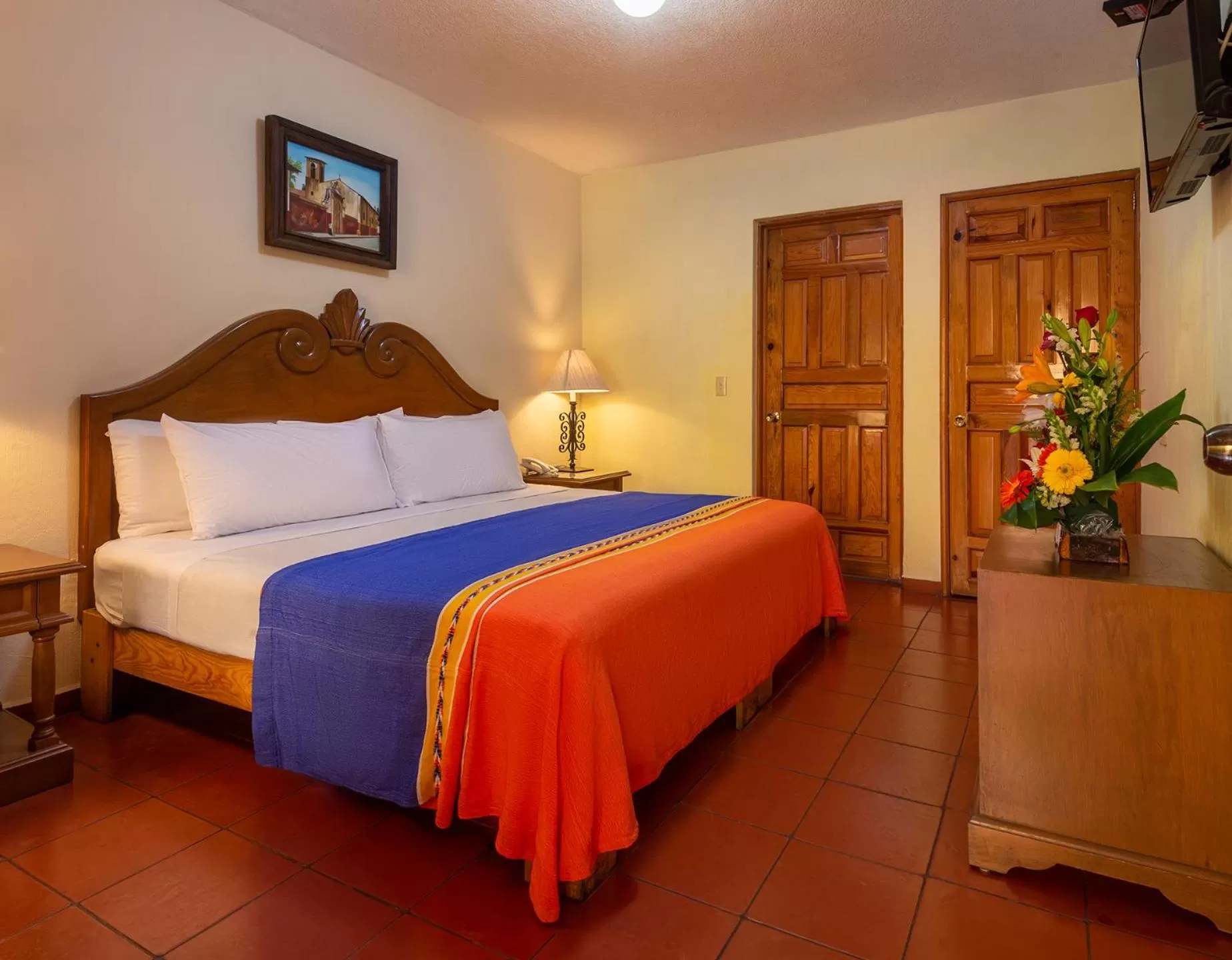 Bed in Hotel la Parroquia