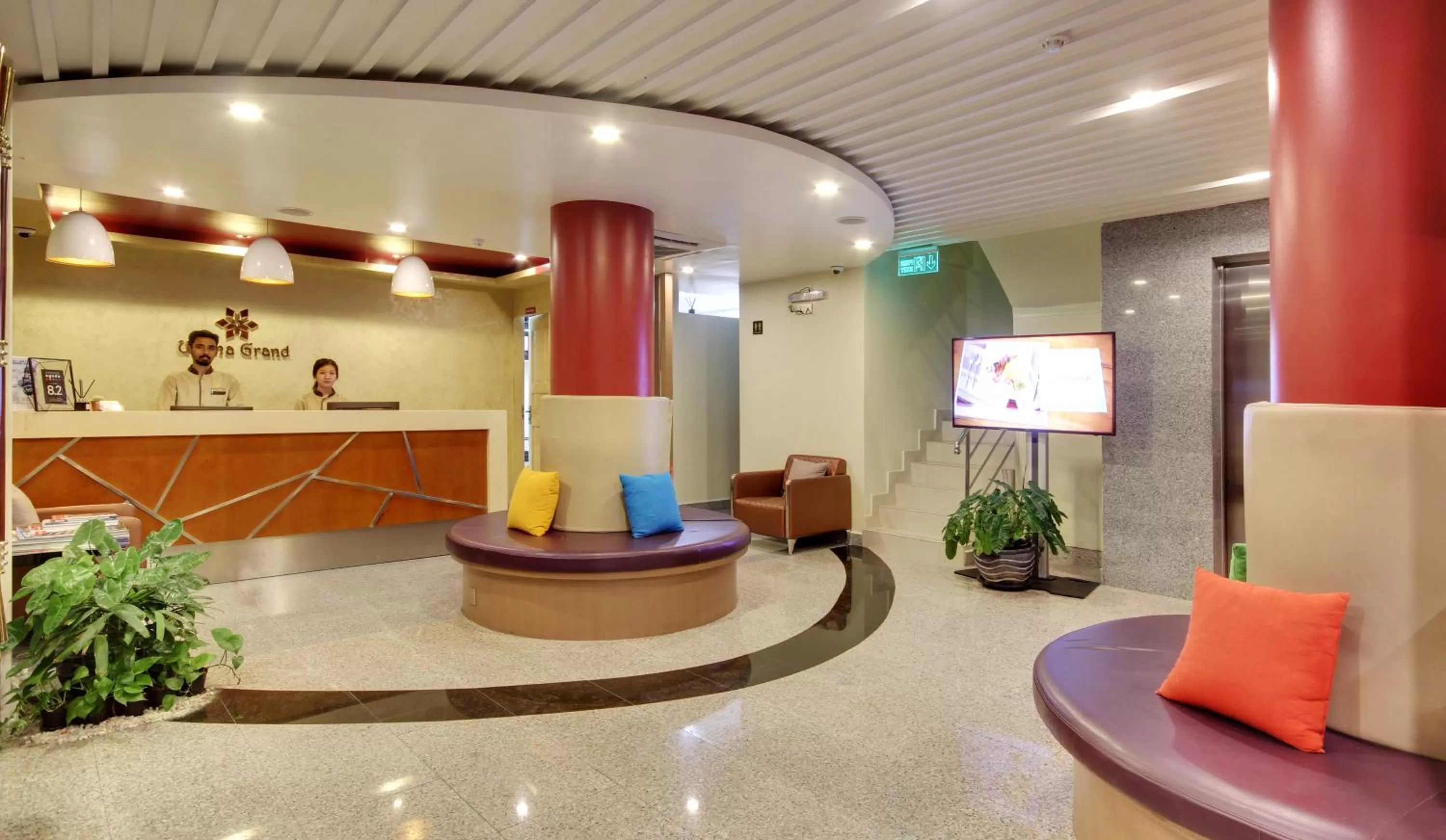 Lobby or reception in Unima Grand