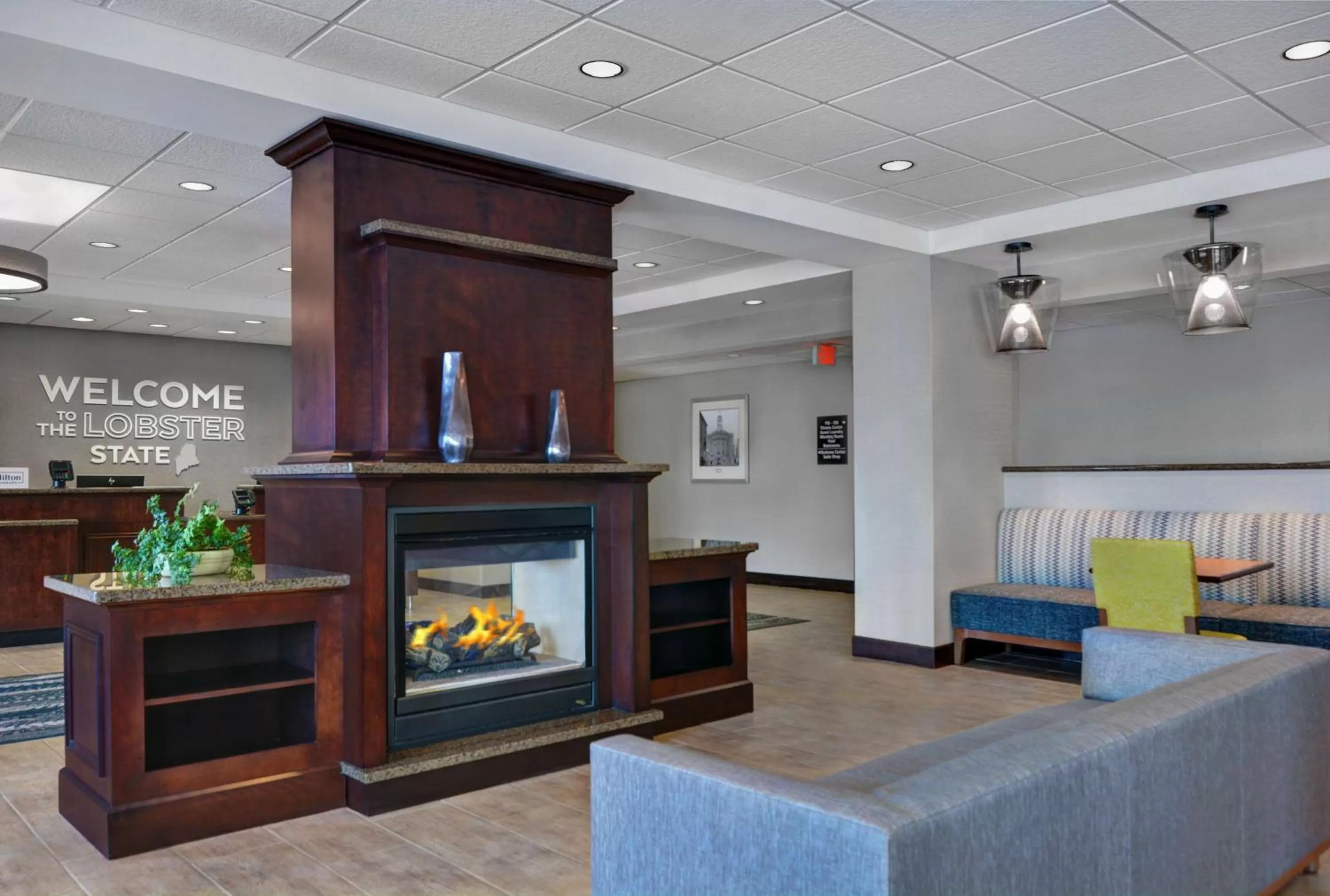 Lobby or reception in Hampton Inn Bath - Brunswick Area , ME