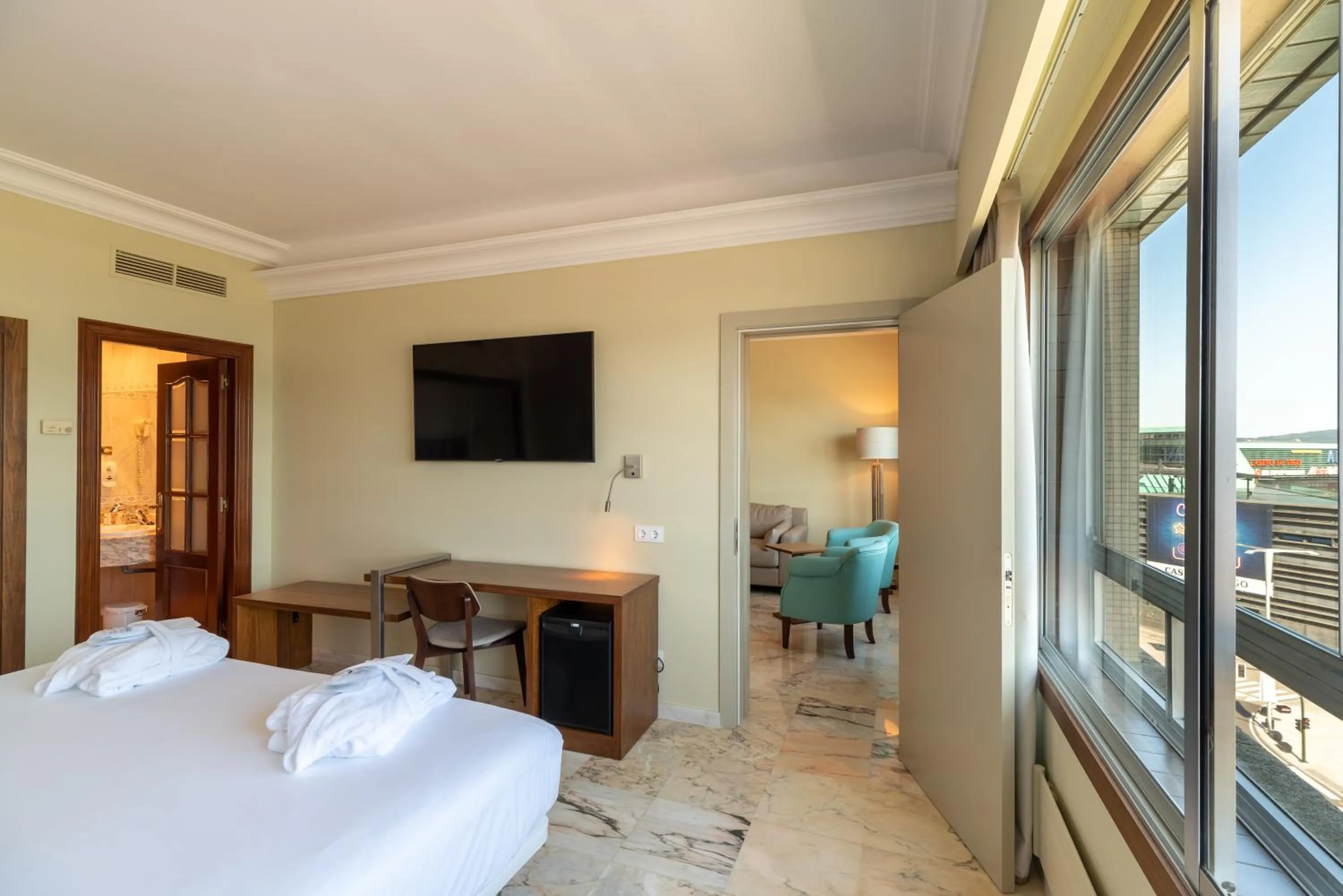 Bedroom, Bed in Hotel Bahía de Vigo