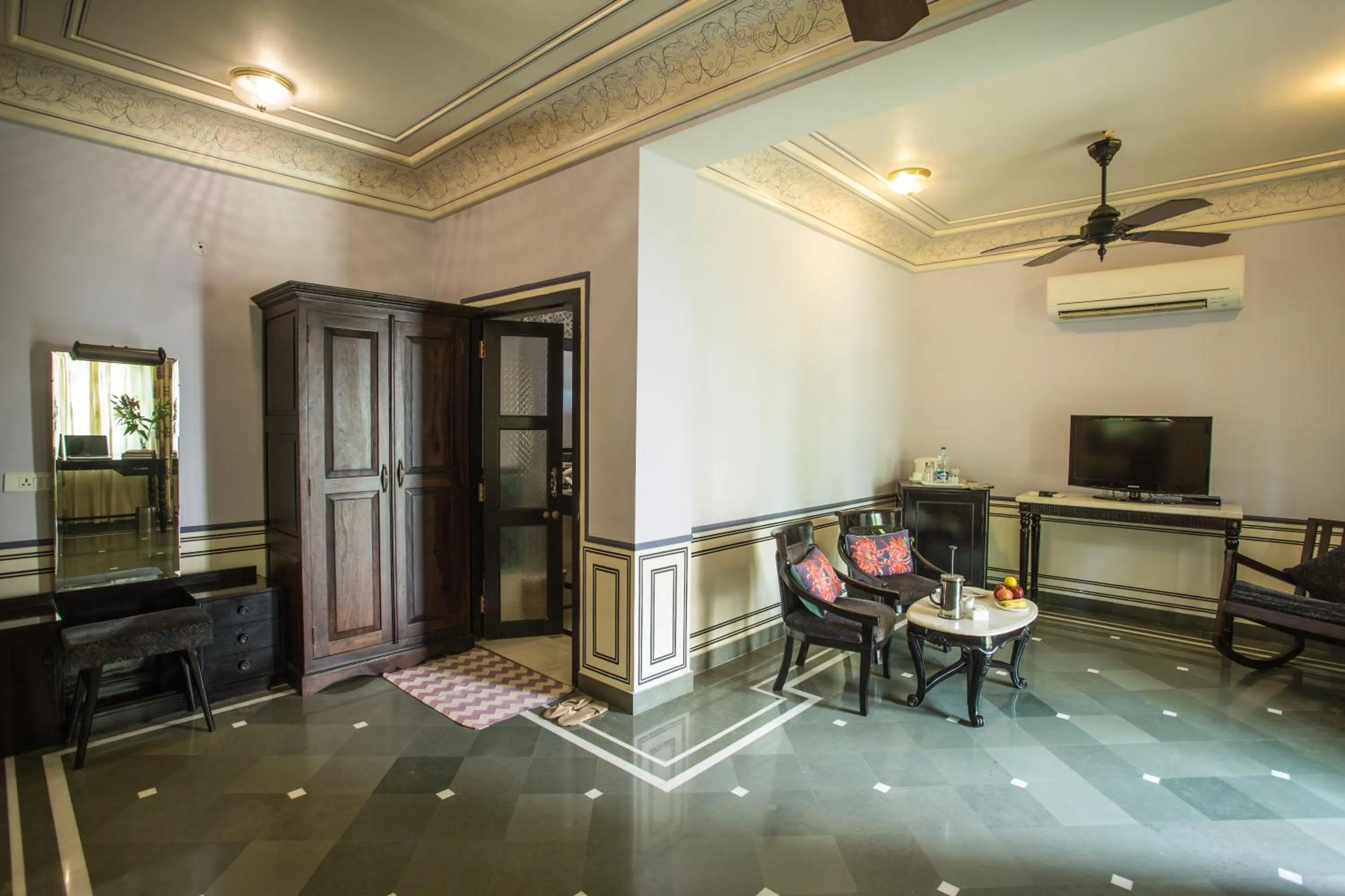 Living room in Royal Heritage Haveli - By Leisure Hotels