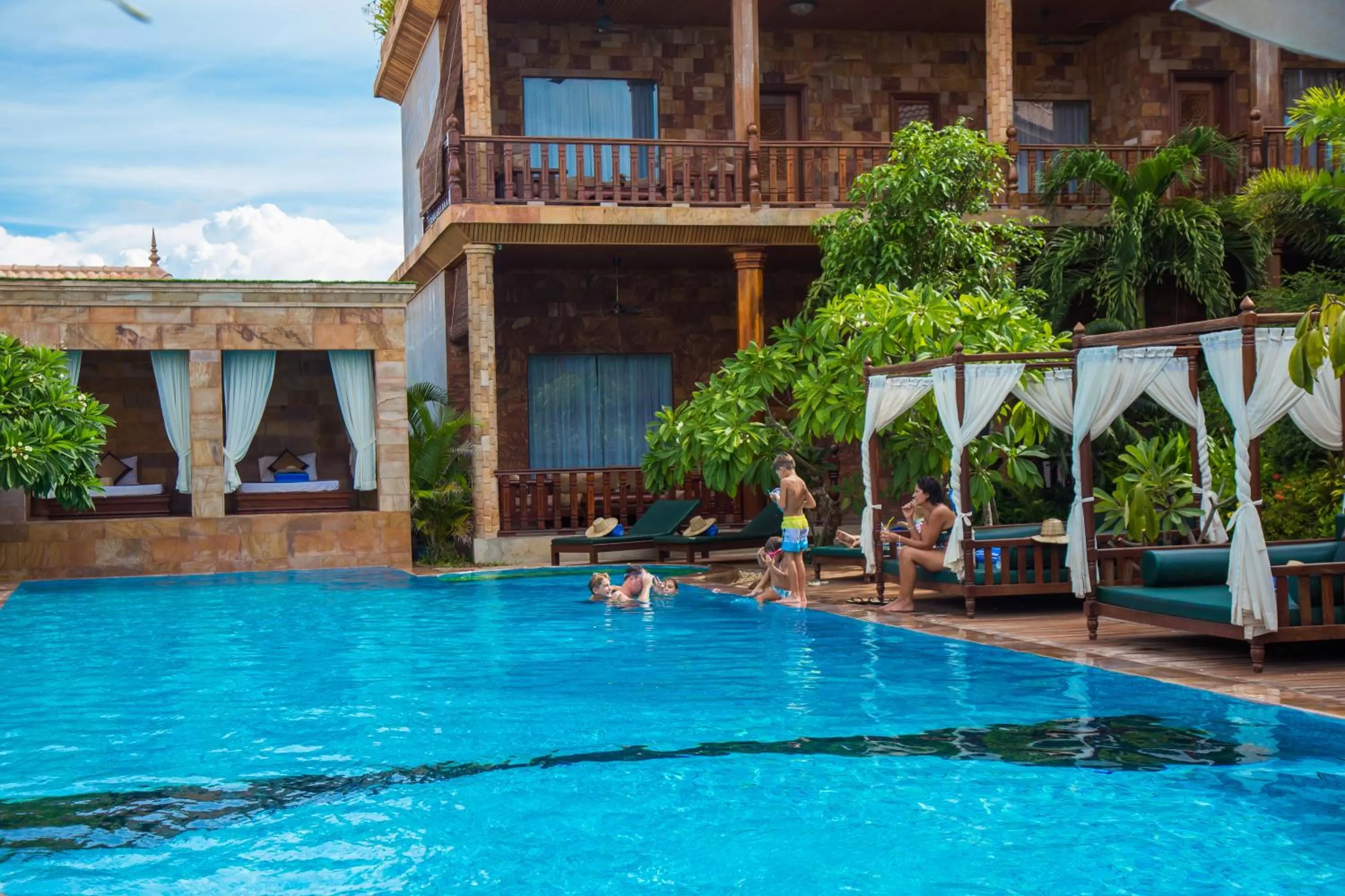 Family, Property Building in Angkor Style Resort