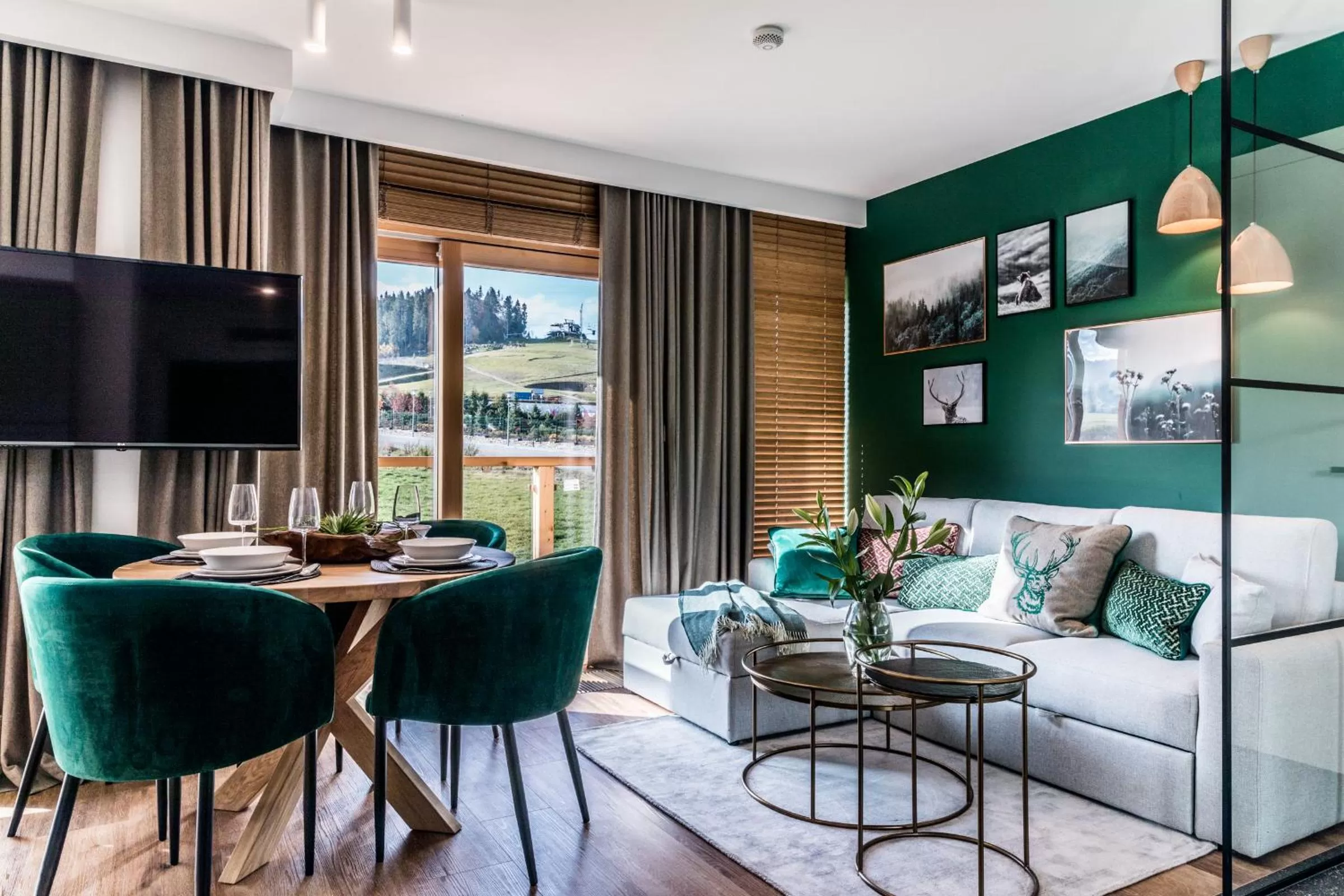 Living room in Białka Residence Ski - 50 m do Termy Bania Odkryj-Białke