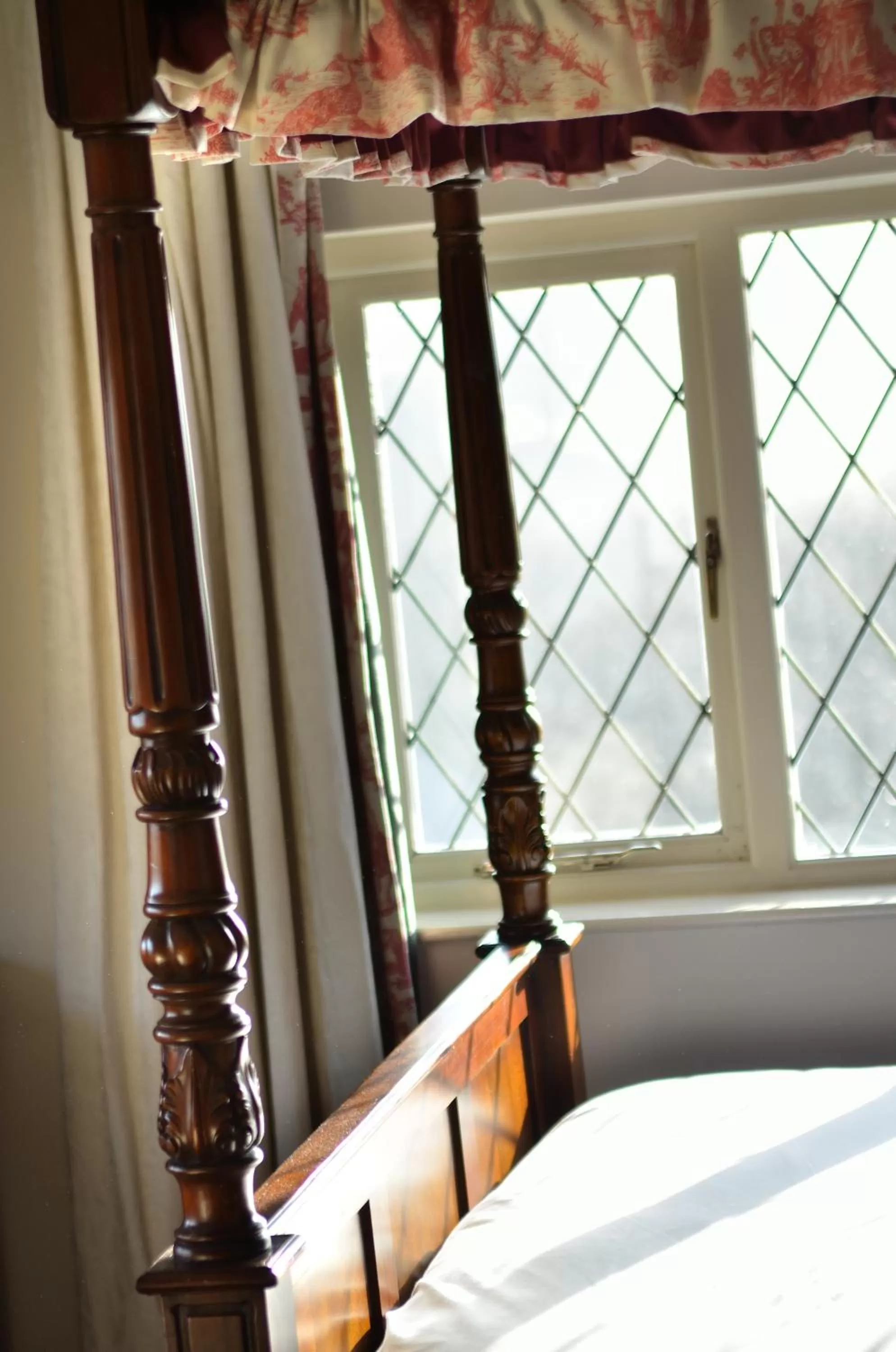 Decorative detail, Bed in Damson Dene Hotel