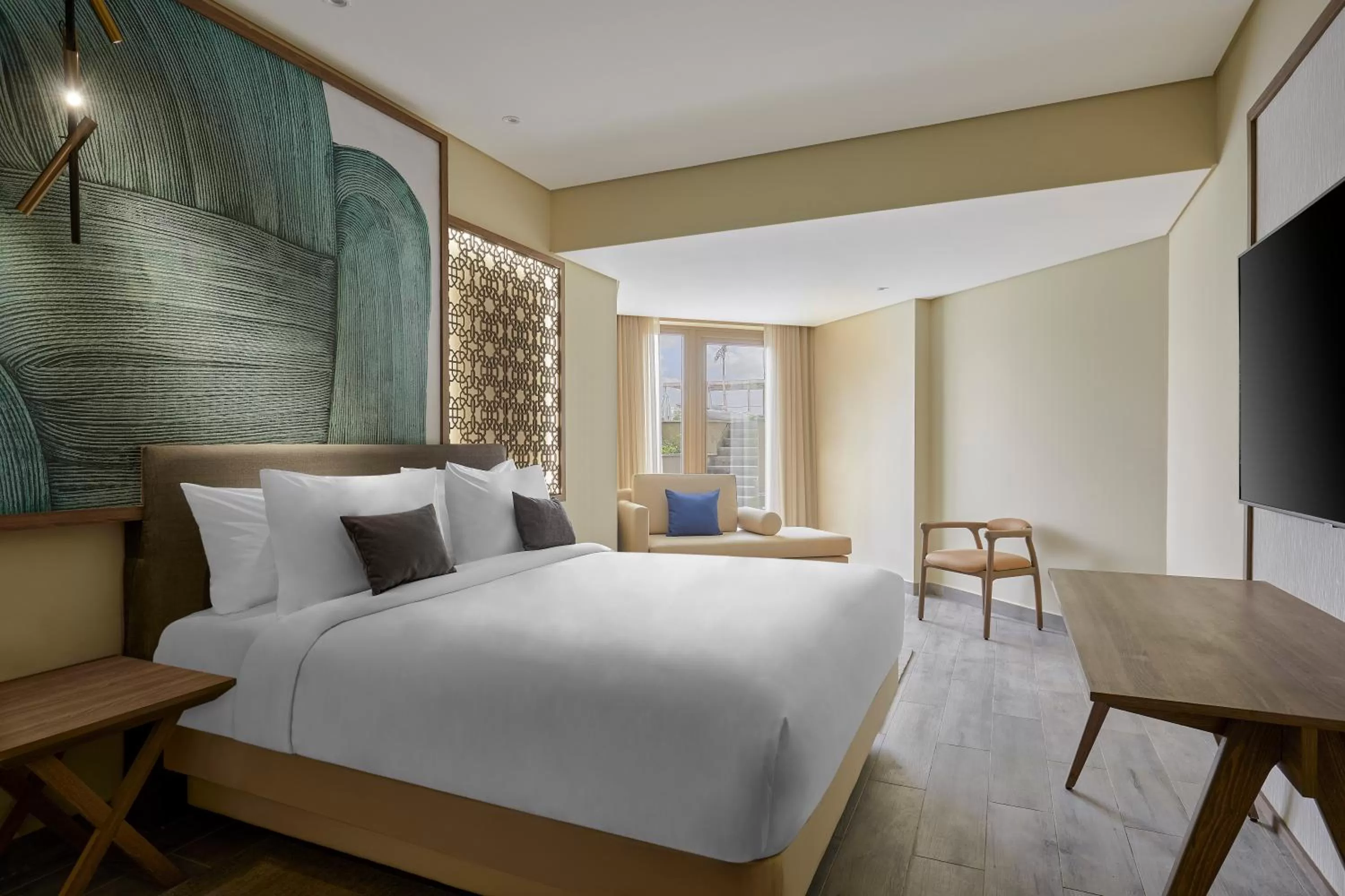 Bed in Hyatt Regency Cairo West