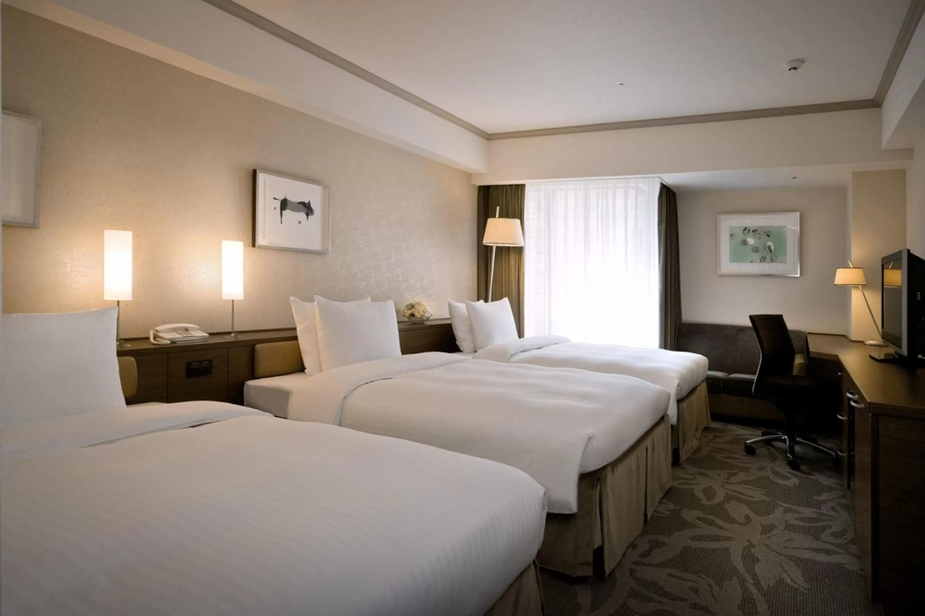 Photo of the whole room, Bed in Hotel Nikko Fukuoka