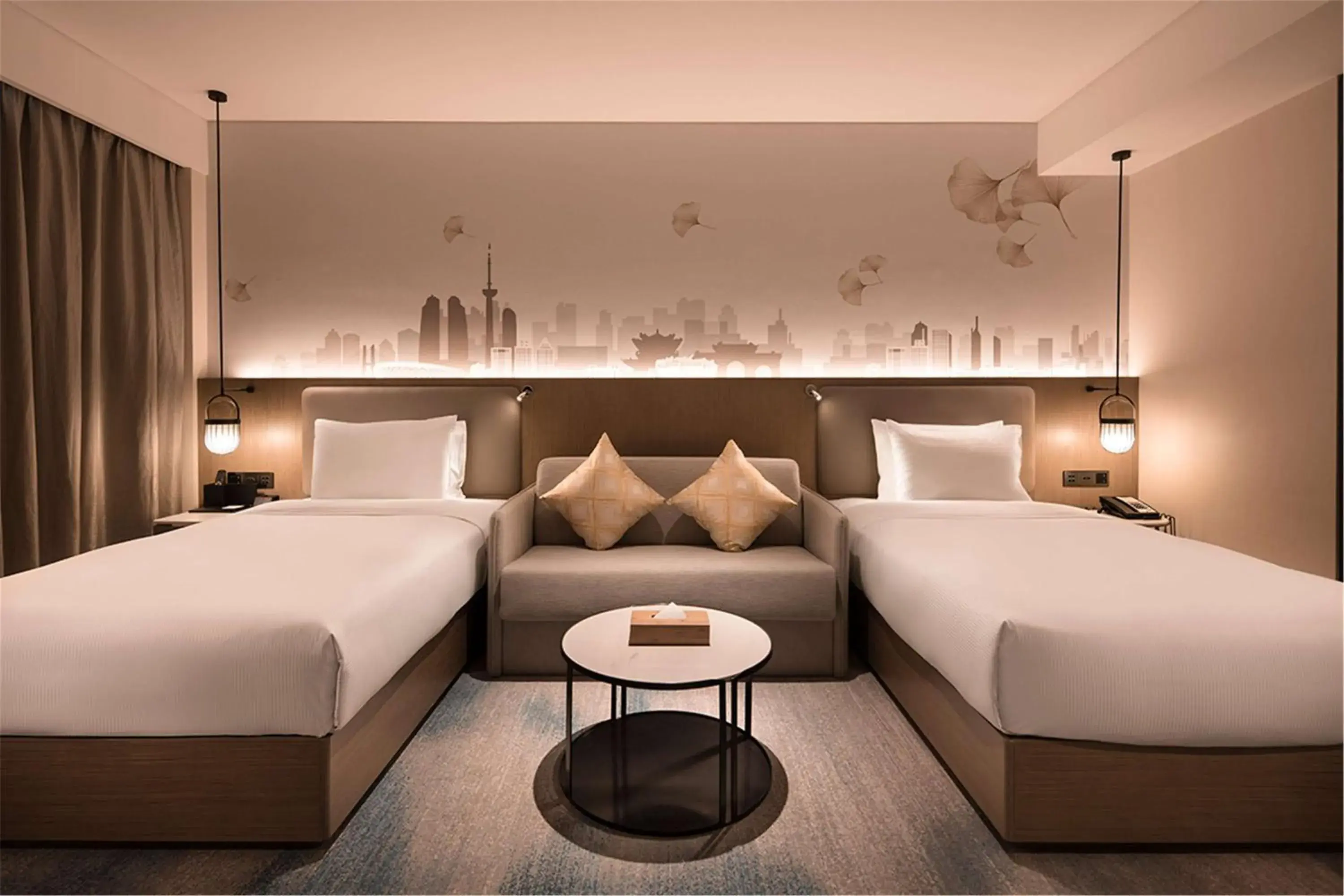 Twin Room in Hilton Garden Inn Xuzhou Yunlong Twin Room in Hilton Garden Inn Xuzhou Yunlong