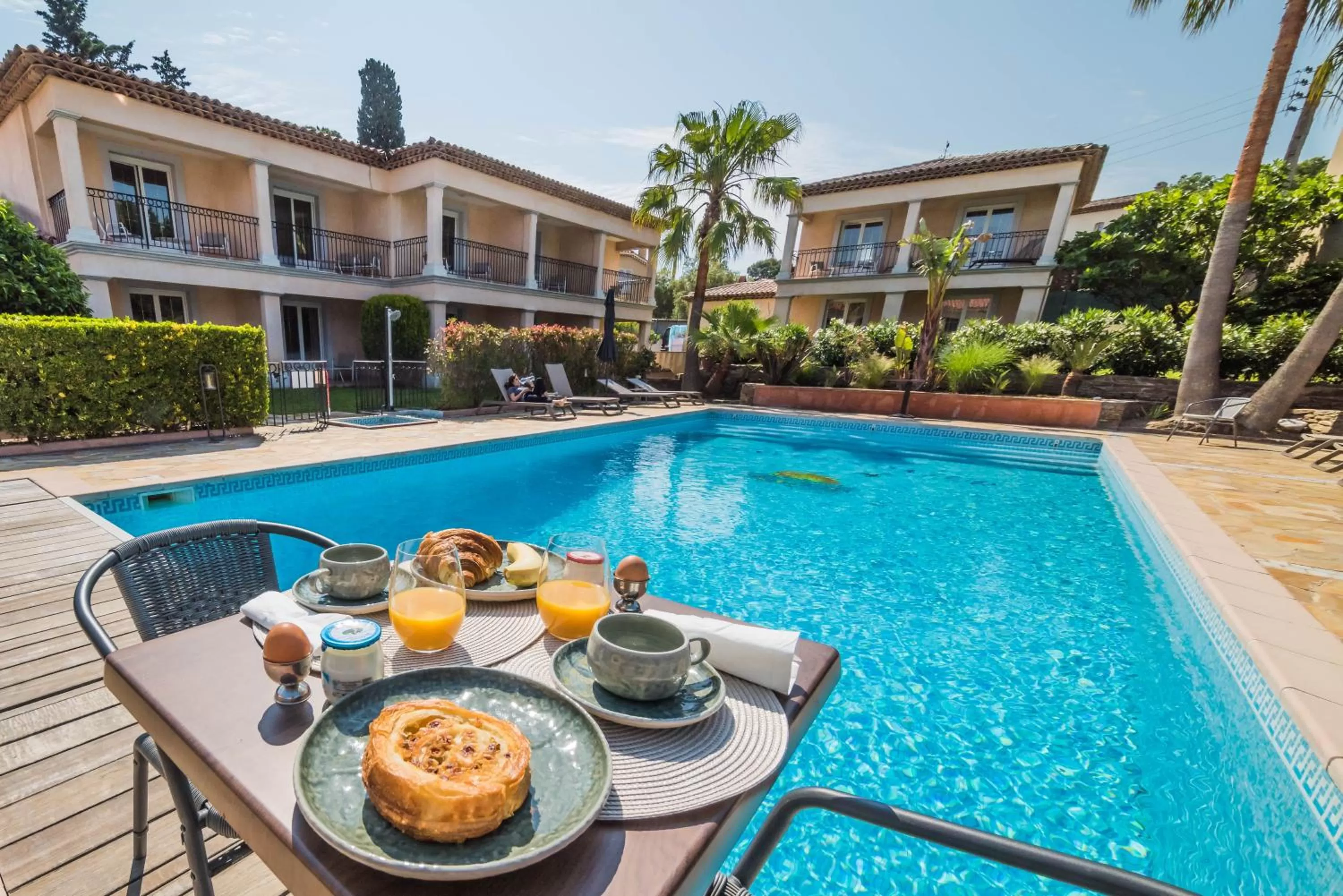 Continental breakfast in Hotel Brin d'Azur - Saint Tropez