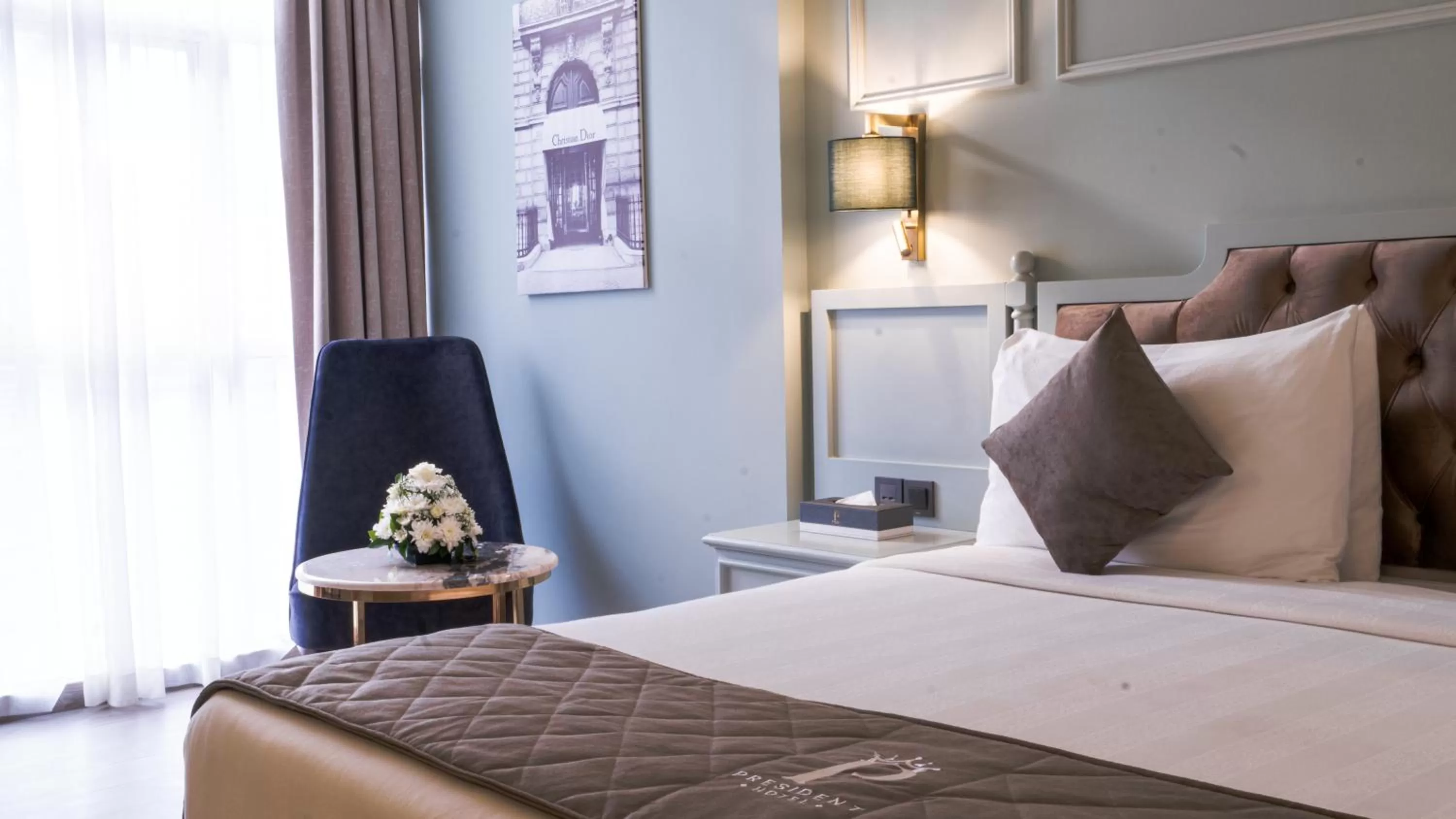 Bed in President Hotel