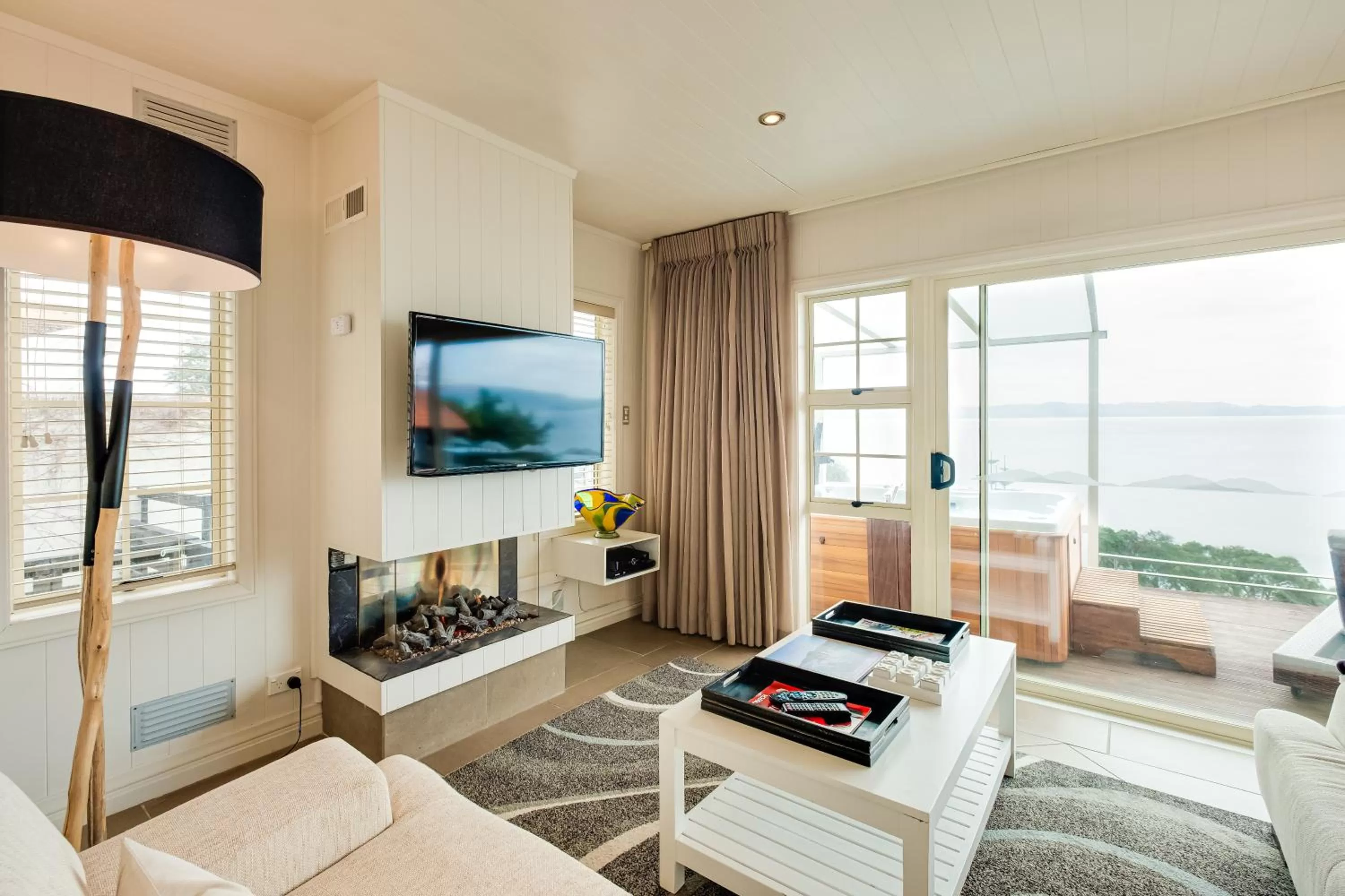 Living room in On The Point - Lake Rotorua