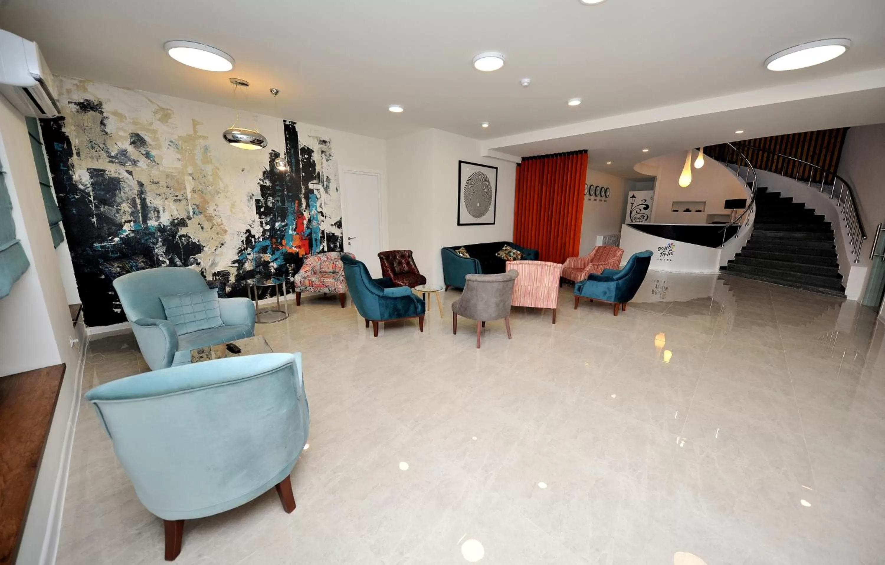 Lobby or reception in Boho Tiflis Hotel